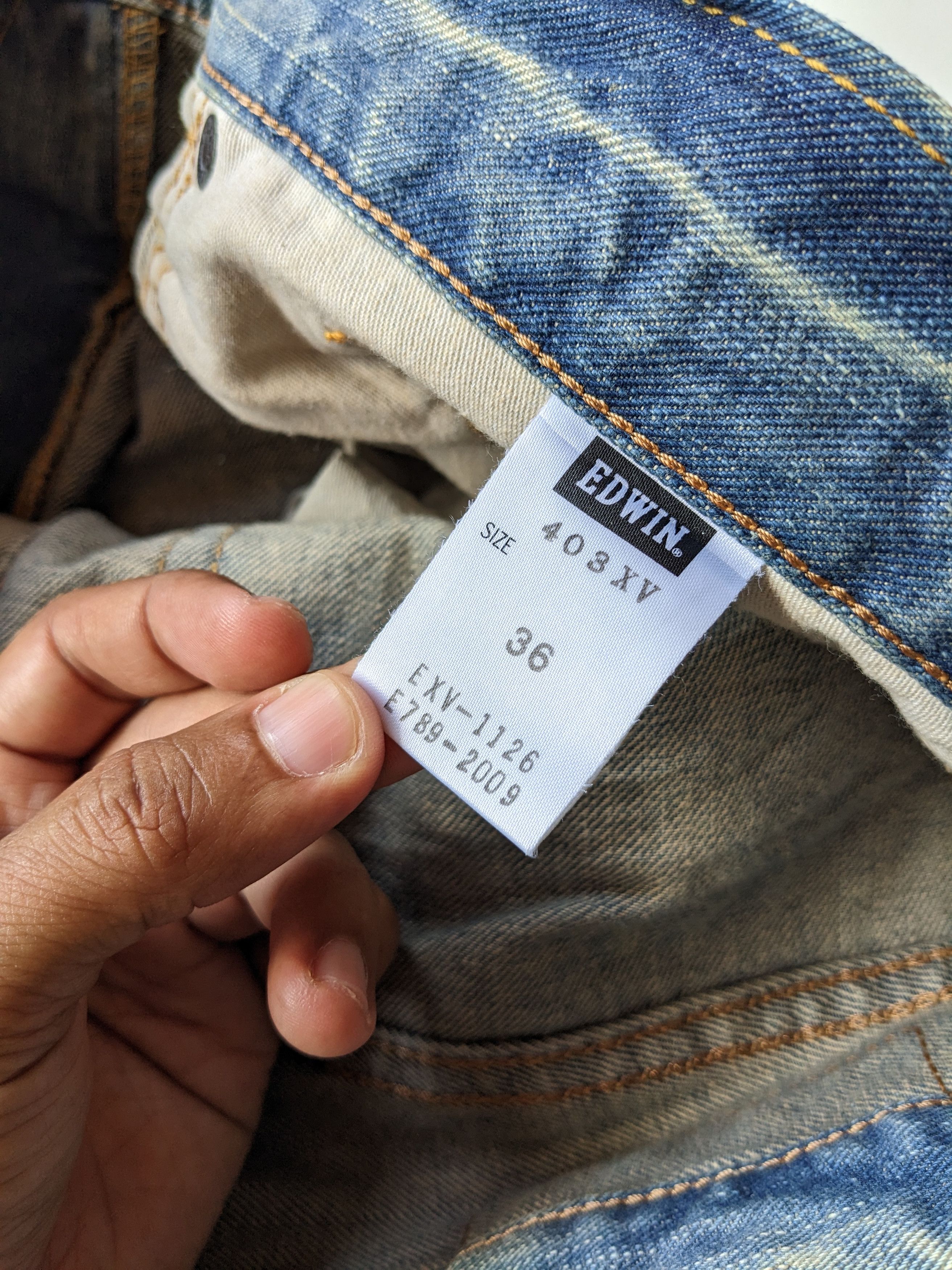 Edwin EDWIN 403XV Mudwash patchwork rusty jeans Size US 39 - 10 Thumbnail