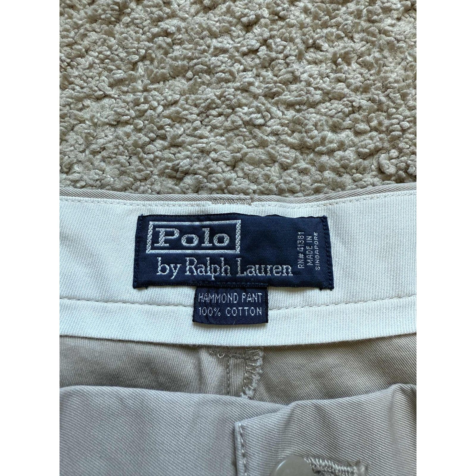 Polo Ralph Lauren Polo by Ralph Lauren Hammond Chino Trouser Pants Beige Size US 36 / EU 52 - 4 Thumbnail