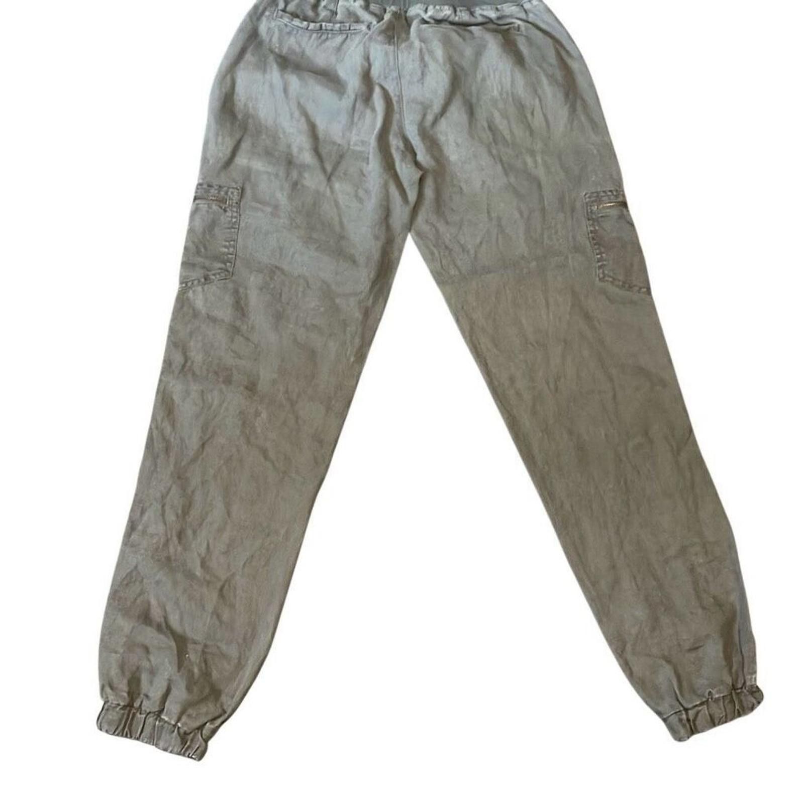Designer Athleta linen cargo pants size 6 tall Size 28" / US 6 / IT 42 - 1 Thumbnail