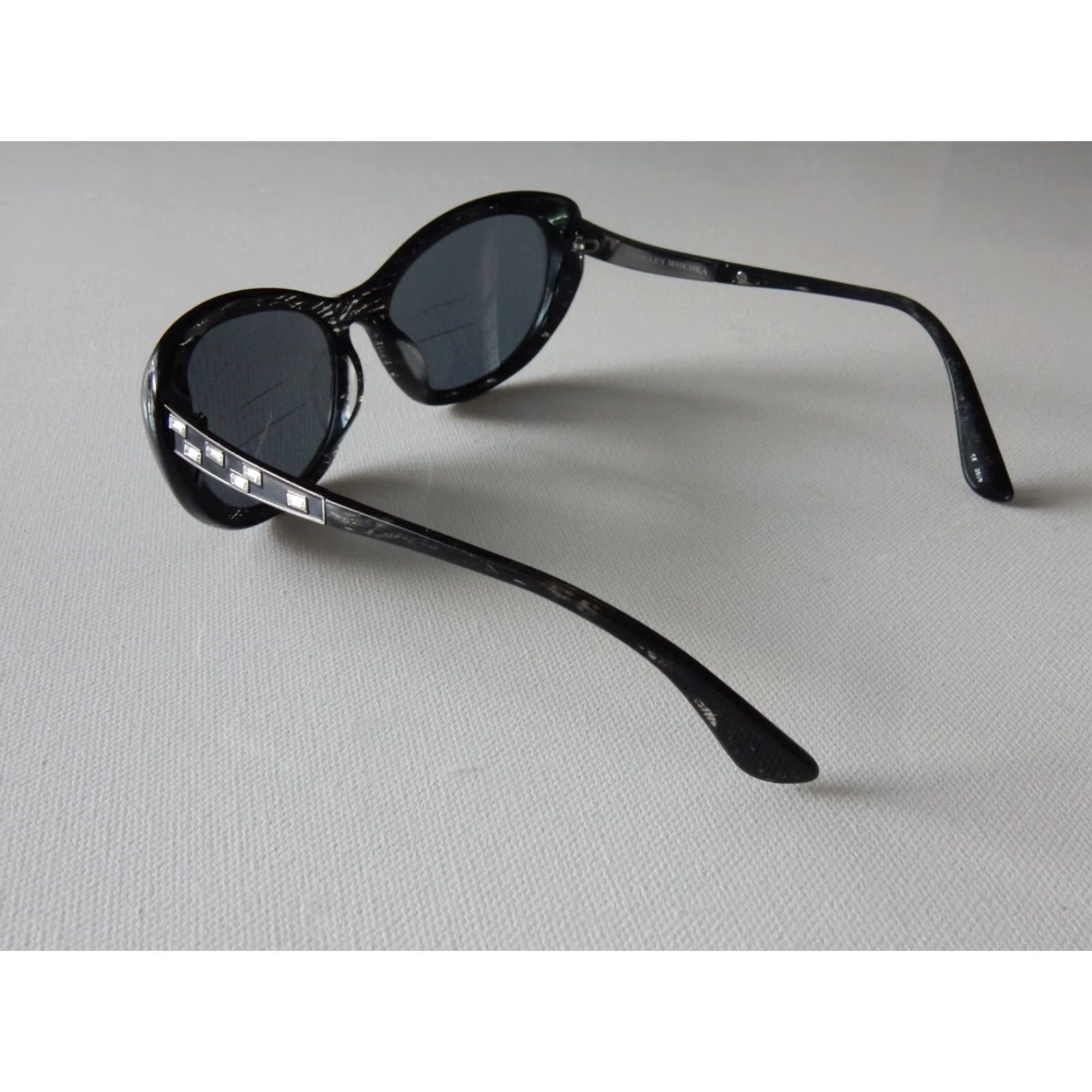 Badgley Mischka VINTAGE Badgley Mischka Sunglasses Women Frame 58x18mm Black Prescription Crystals Size ONE SIZE - 3 Thumbnail