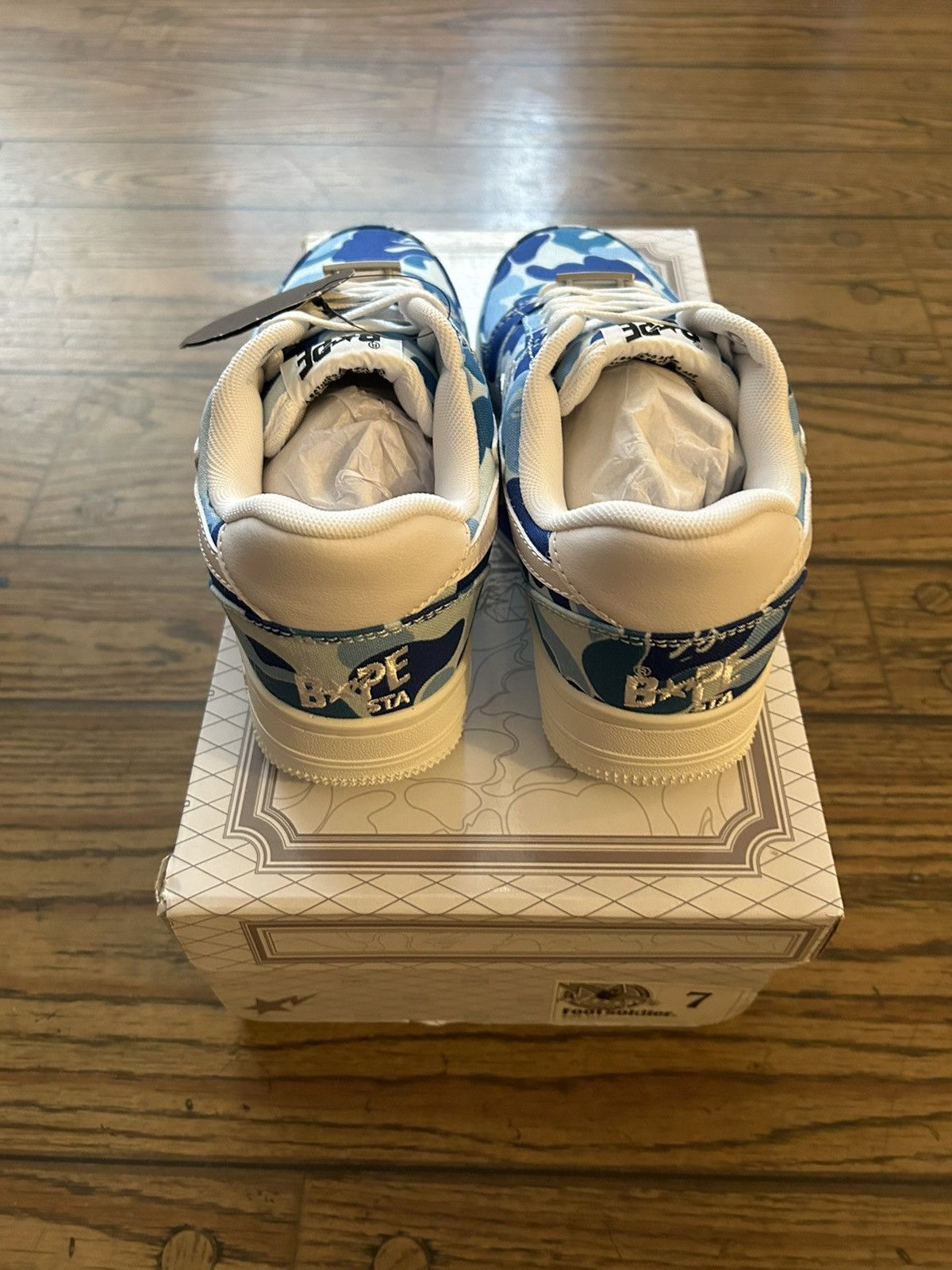 Bape Bape ABC Blue Camo Bapestas Size US 7 / EU 40 - 4 Thumbnail