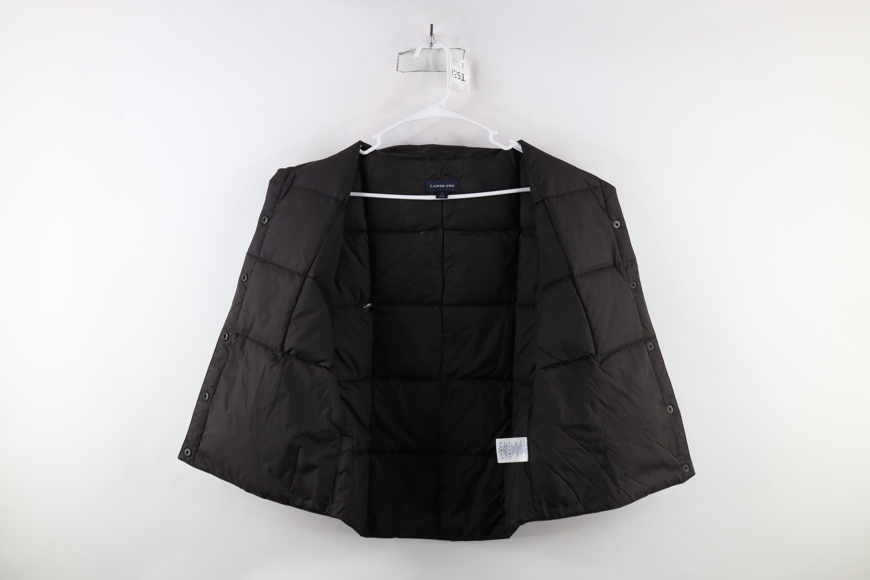 Lands' End × Vintage Vintage Lands End Down Fill Puffer Vest Jacket Dark Brown Size S / US 4 / IT 40 - 5 Thumbnail
