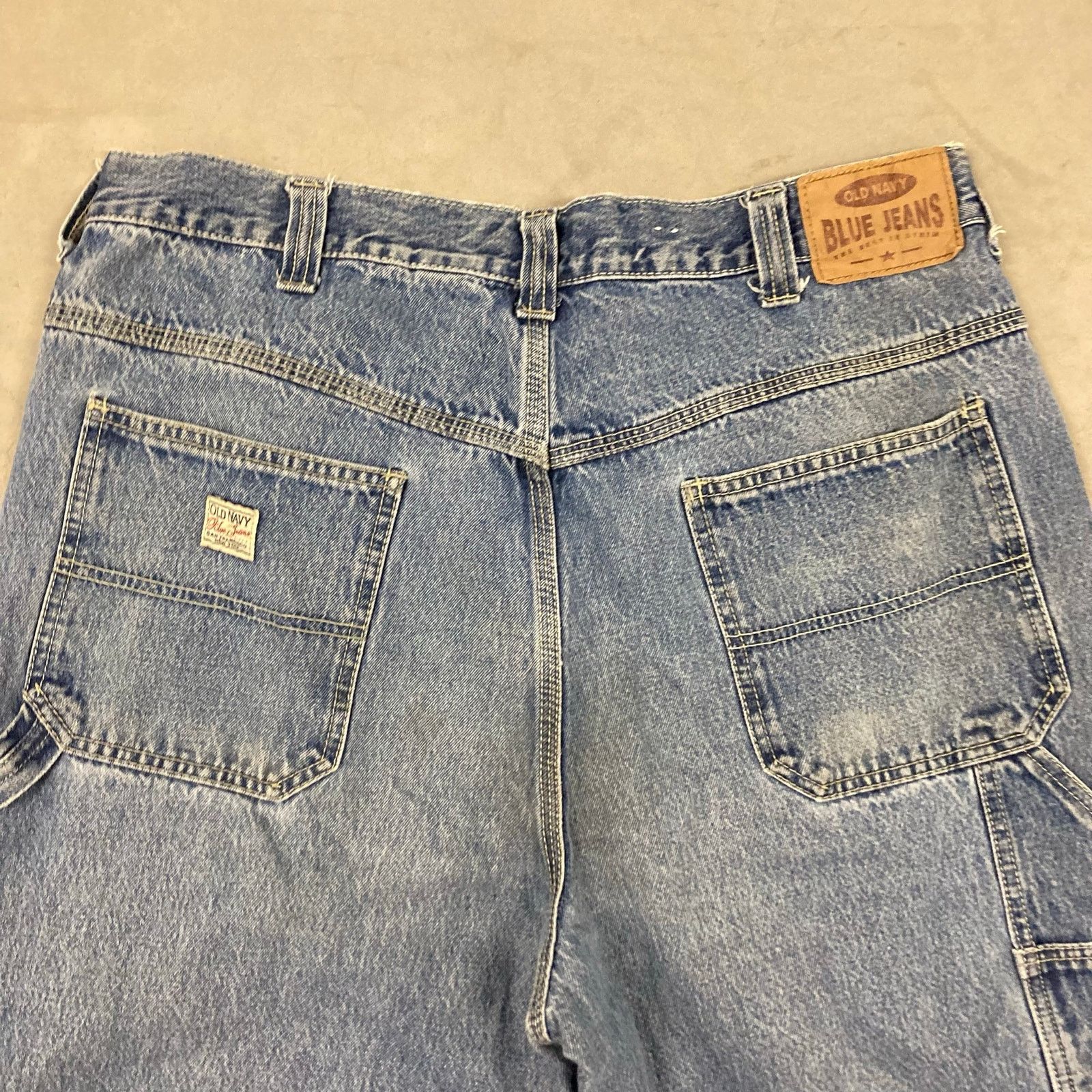 Old Navy × Vintage vintage y2k old navy carpenter cargo jeans 36x32 Size US 36 / EU 52 - 4 Thumbnail