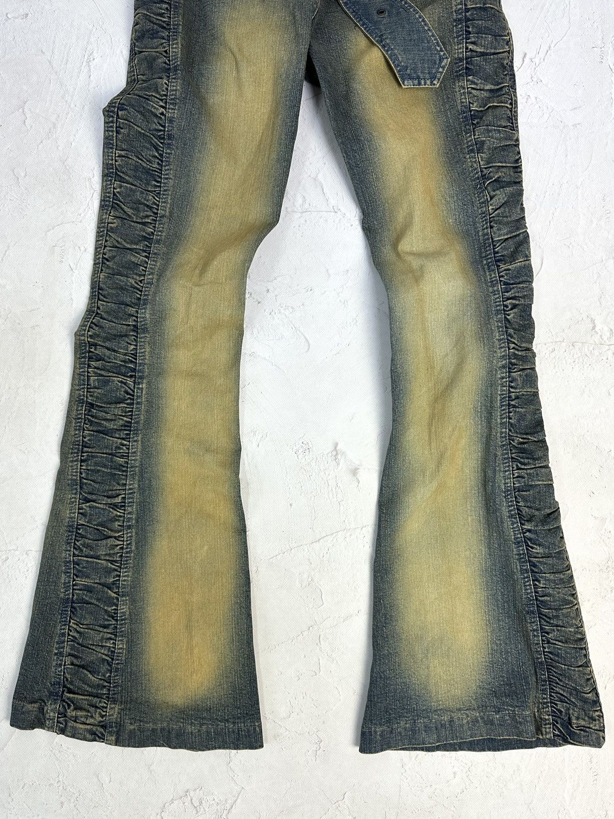 Beauty Beast × If Six Was Nine × Vintage Vintage Washed Pleated Belted Jeans Size 28" / US 6 / IT 42 - 3 Thumbnail