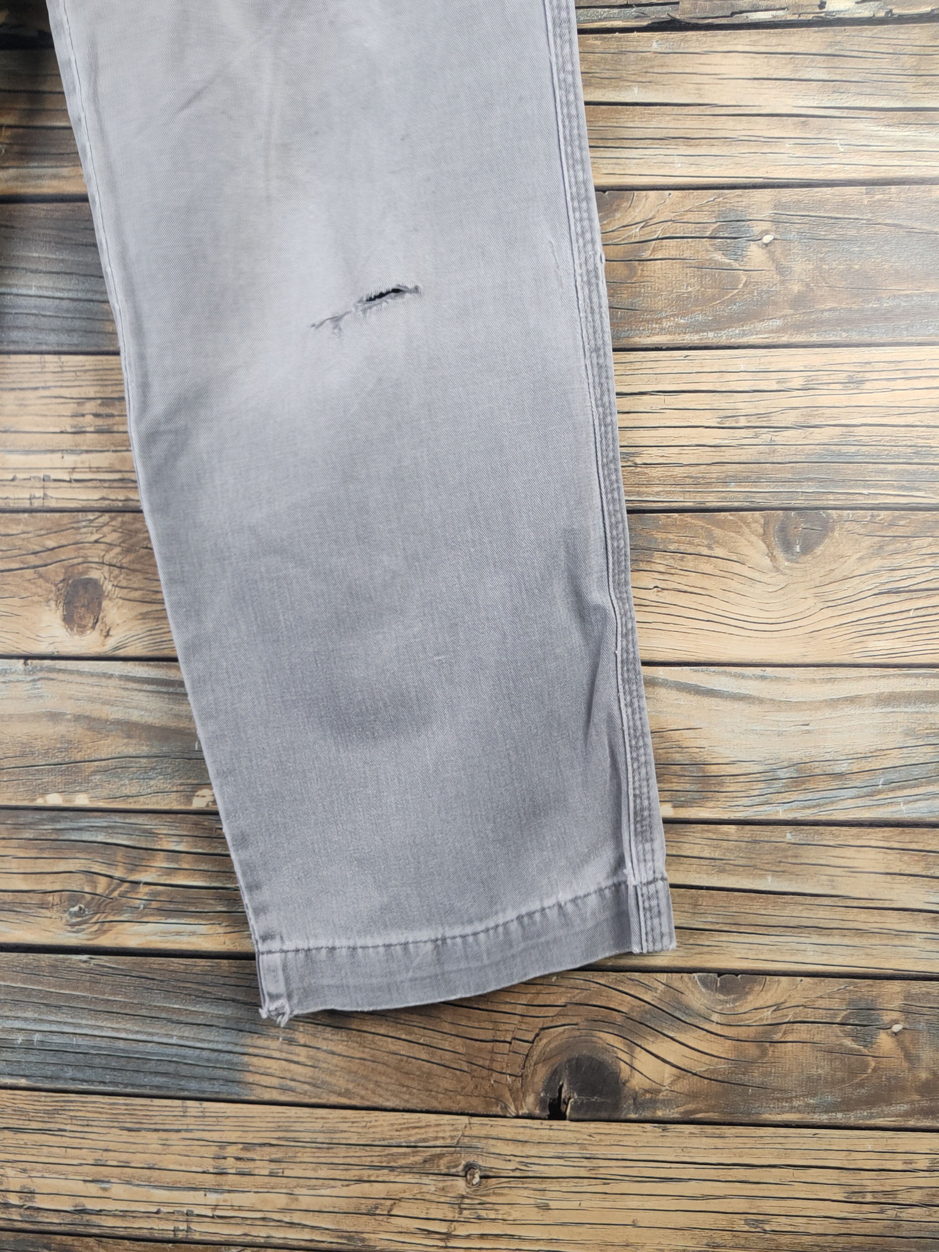 Japanese Brand DL Gran Cisco Gray Faded Multipocket Cargo Pants #46-289T Size US 27 - 6 Thumbnail
