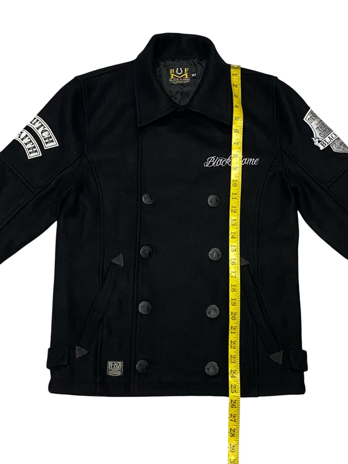 Japanese Brand Black Flame Wool Jacket Size US S / EU 44-46 / 1 - 19 Thumbnail
