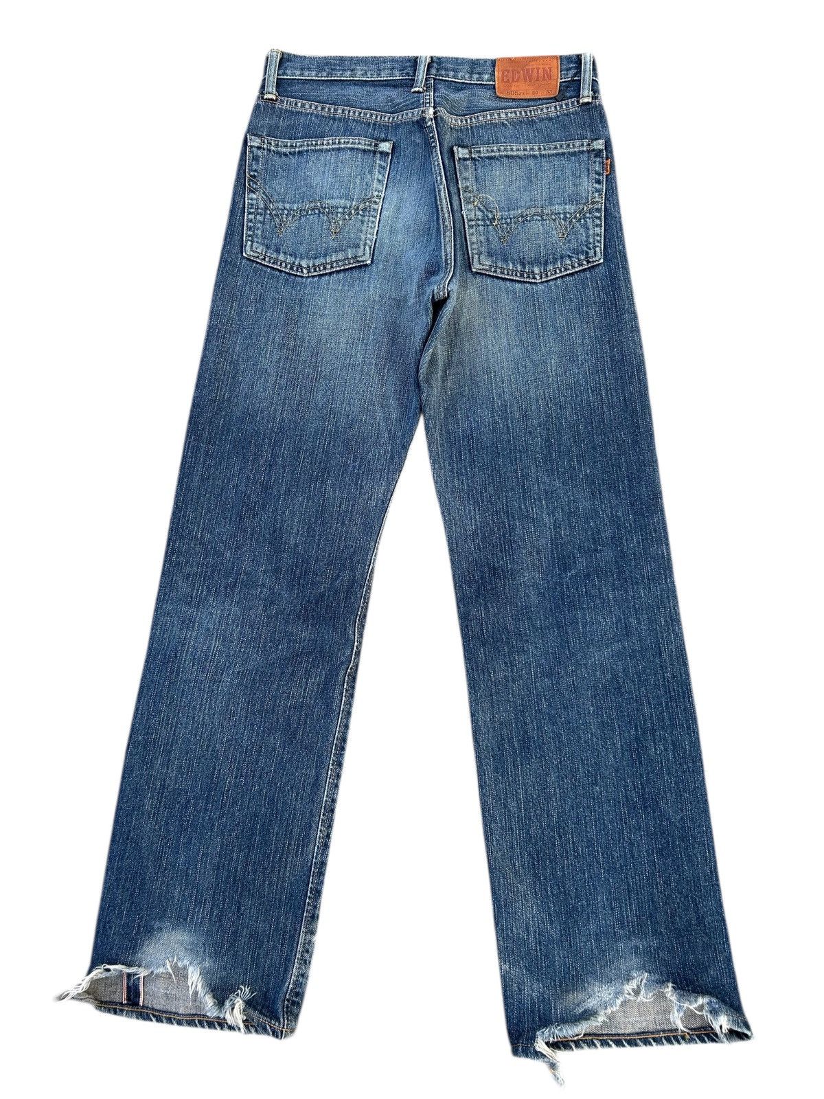 Kapital Vintage Edwin 505zx Selvedge Distressed Denim Jeans Size US 30 / EU 46 - 3 Thumbnail