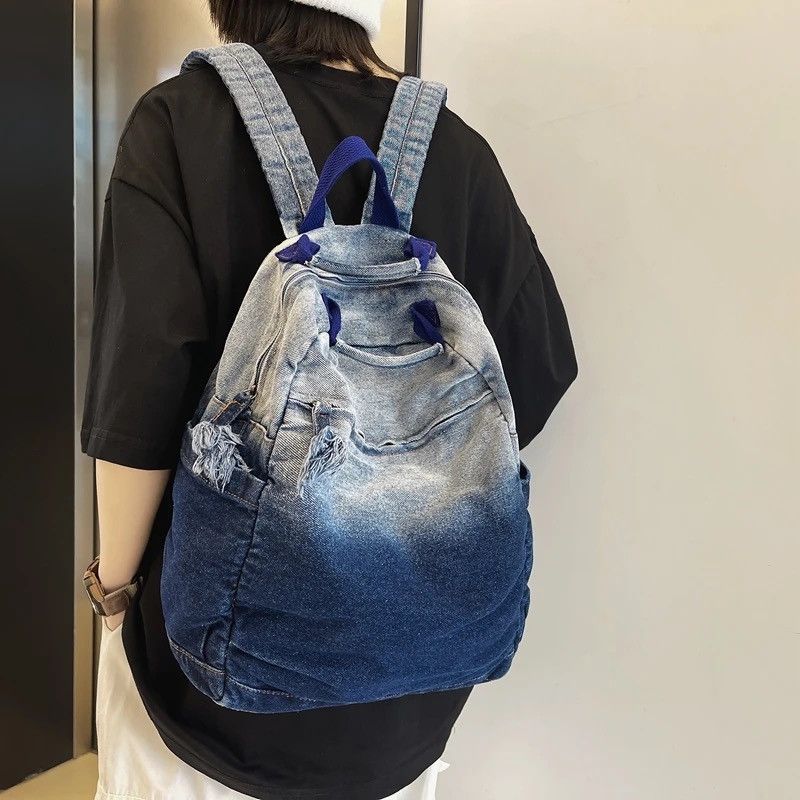 Japanese Brand Denim Backpack Size ONE SIZE - 2 Thumbnail