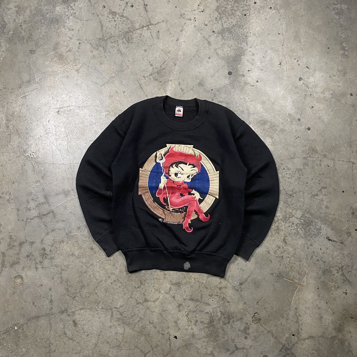 Cartoon Network × Fruit Of The Loom Grail 90s Betty Boop Devil Boop Crewneck Size S / US 4 / IT 40 - 1 Thumbnail