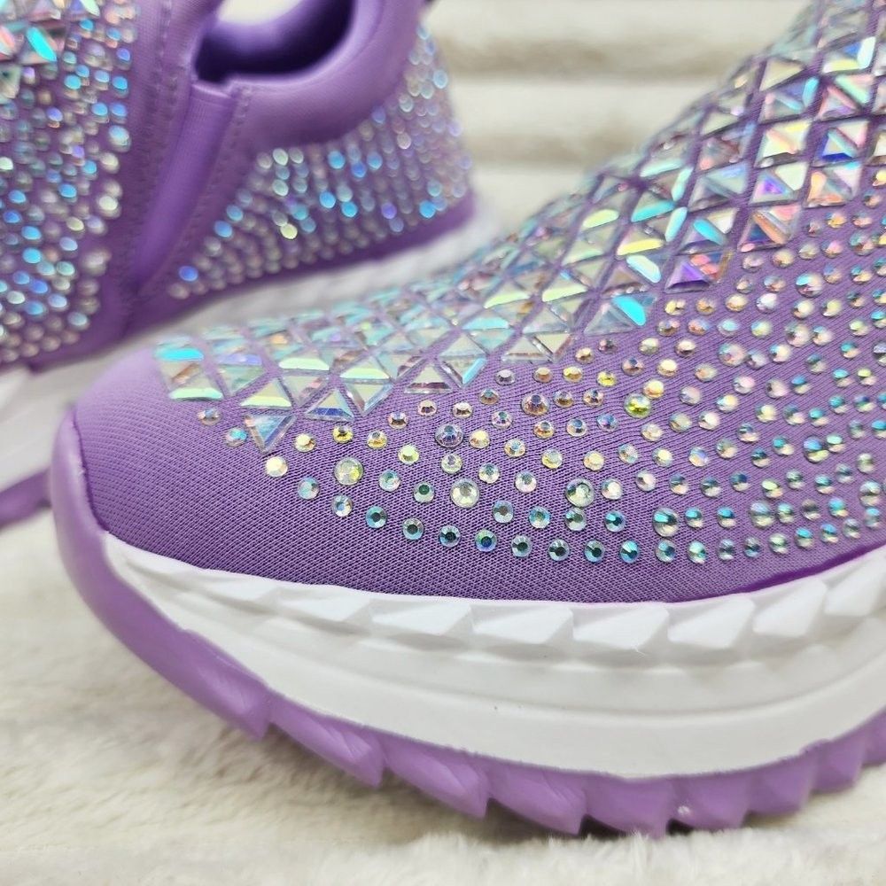 Other Presto Light Weight Slip on Purple Rhinestone Sneakers - Run Size US 10 / IT 40 - 3 Thumbnail
