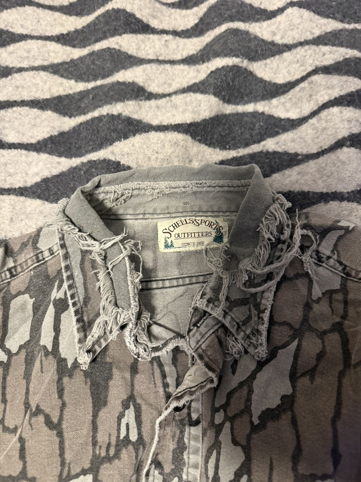 Vintage Scheels Camo button up vintage 90s Size US L / EU 52-54 / 3 - 2 Thumbnail