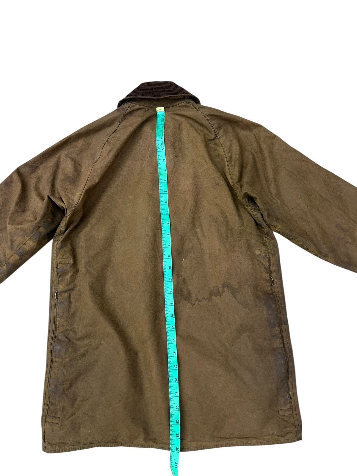 Barbour Trashed Vintage Barbour Beaufort Distressed Waxed Jacket Size US S / EU 44-46 / 1 - 17 Thumbnail
