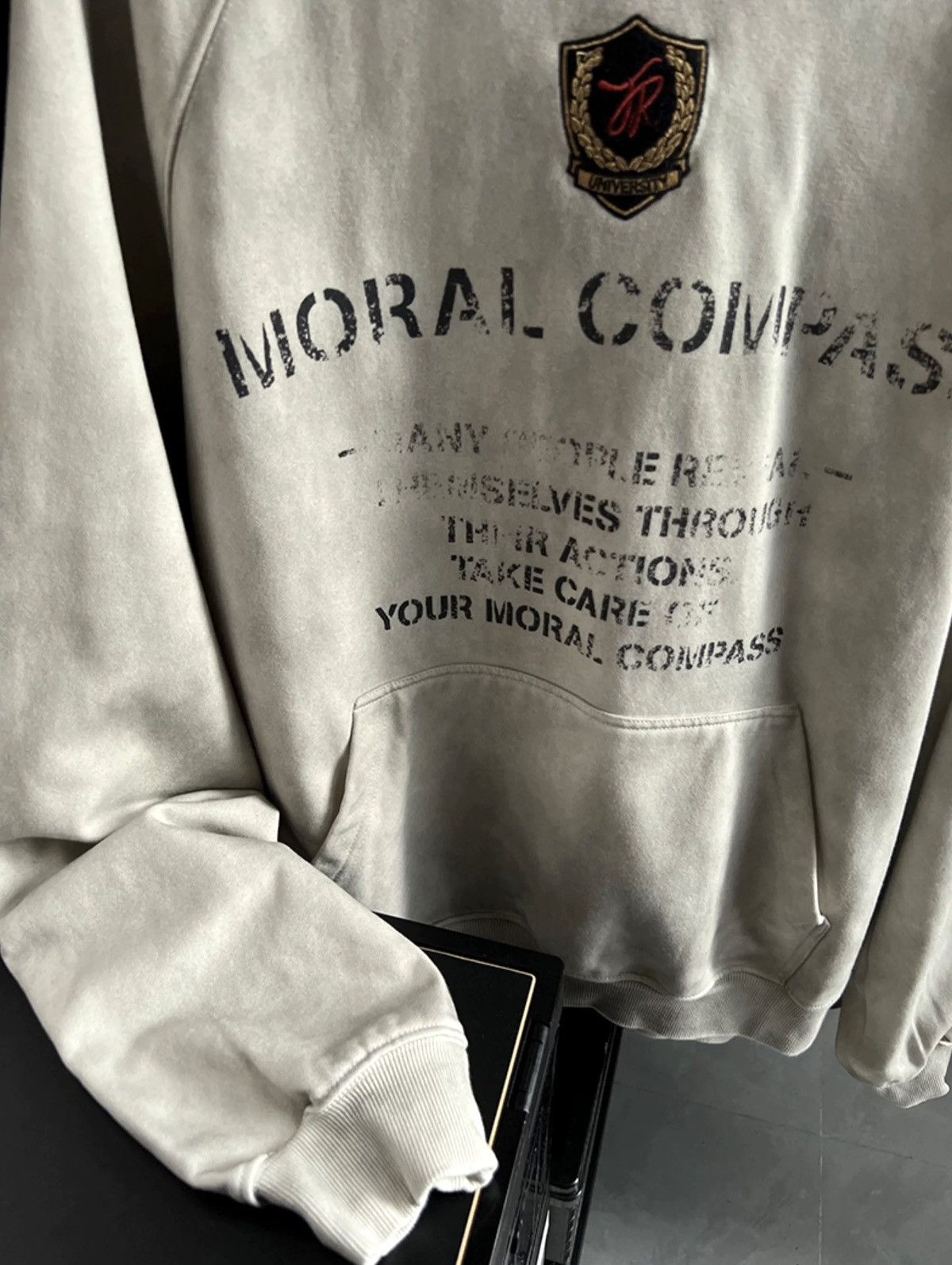 Japanese Brand × Vintage Outdoor retro punk y2k faded letters hoodie Size US XL / EU 56 / 4 - 6 Thumbnail