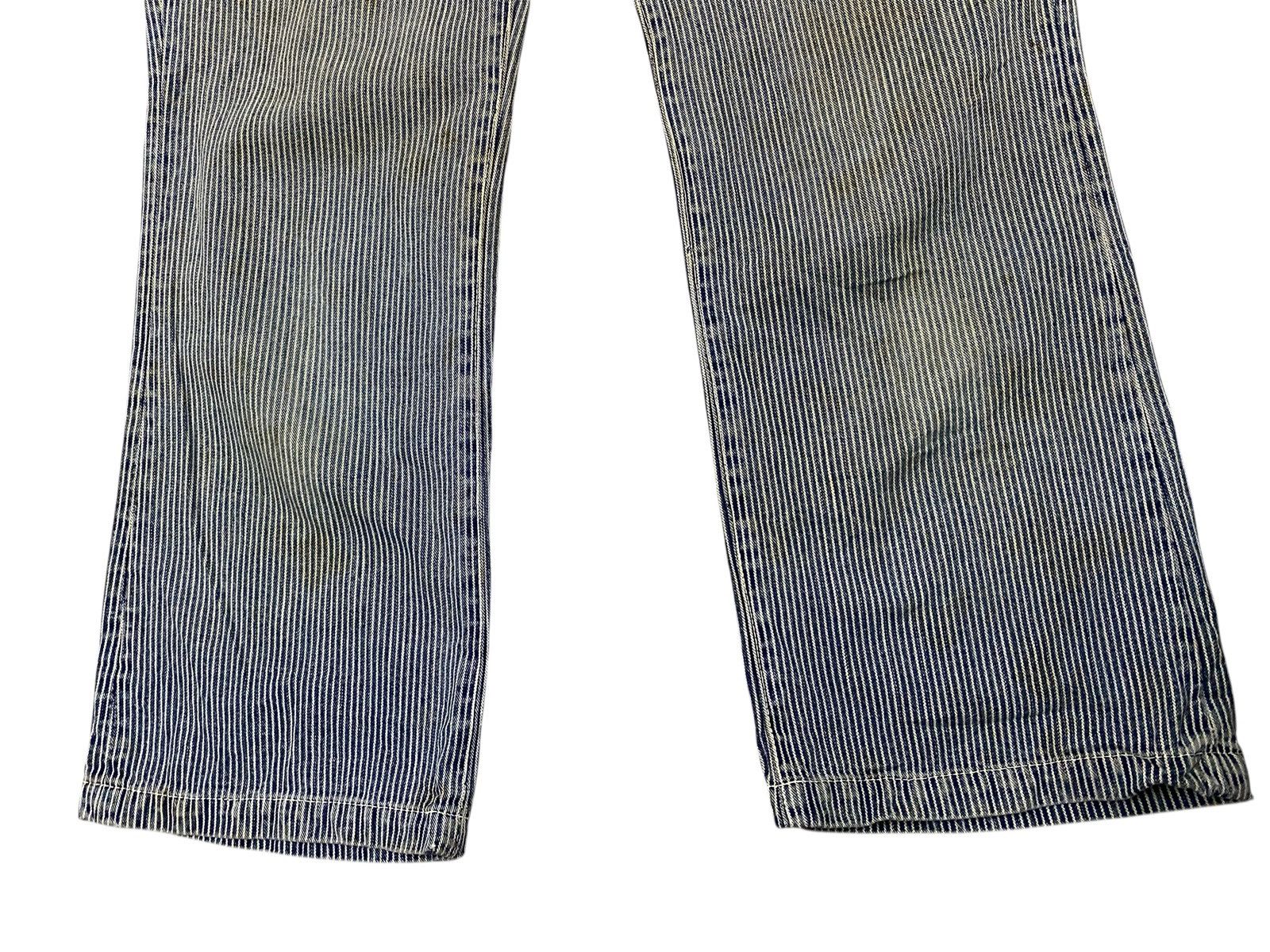 45rpm 45rpm Studio Japan Indigo Hickory Stripe Workwear Denim Pant Size US 29 - 4 Thumbnail
