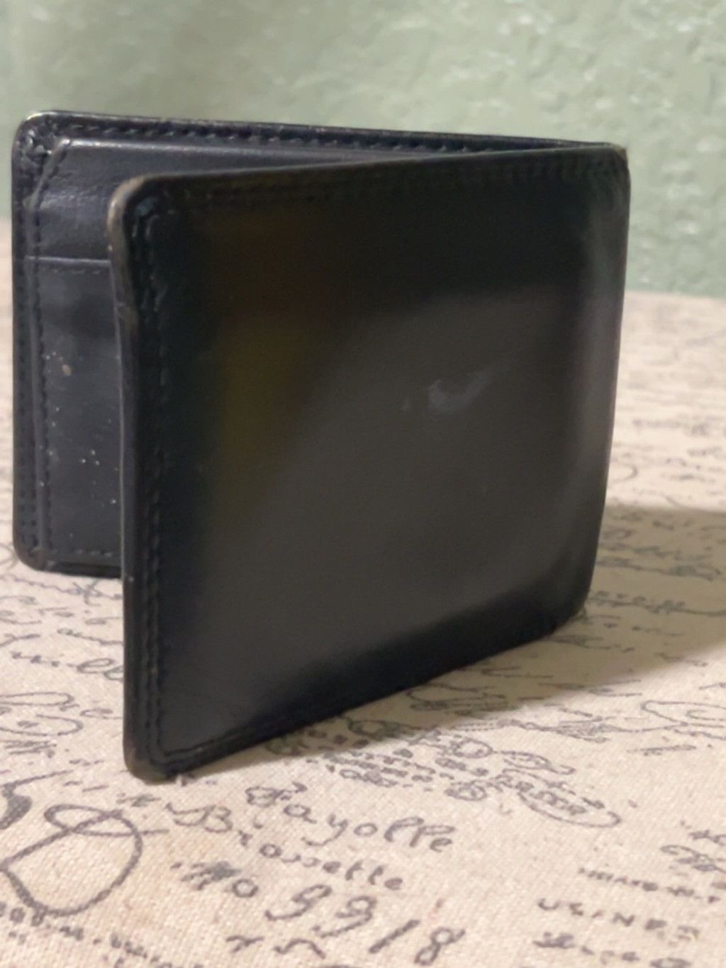 Timberland Timberland Black Leather Card Wallet with Brown Logo Panel Size ONE SIZE - 5 Thumbnail