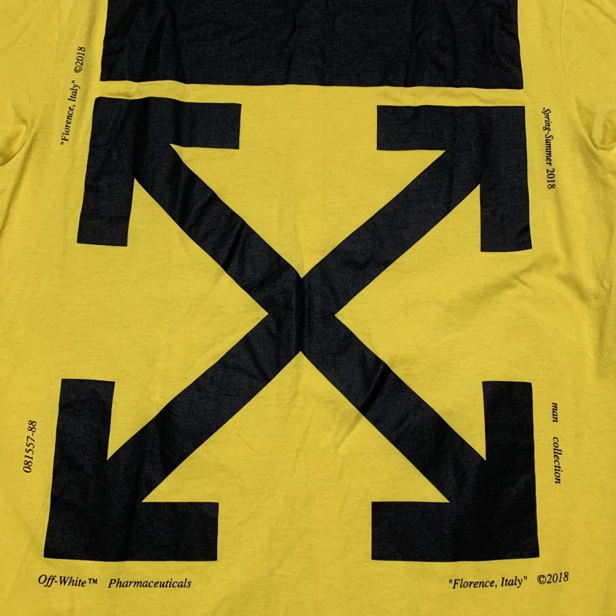 Off-White Off White XS Hand Arrows Yellow Long Sleeve Top Virgil Abloh Size US XS / EU 42 / 0 - 6 Thumbnail
