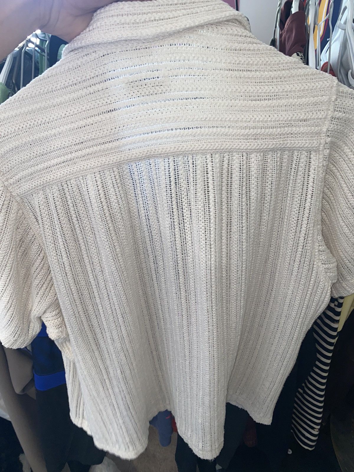 CMMN SWDN Cmmn Swdn Off White Dexter Knitted Shirt Size US M / EU 48-50 / 2 - 3 Thumbnail