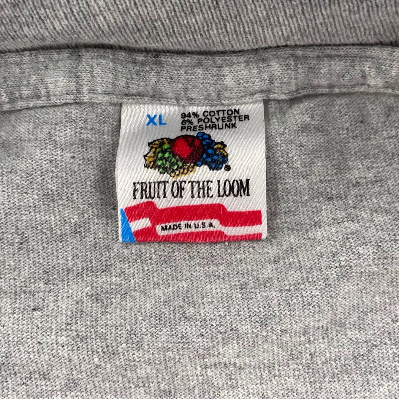 Fruit Of The Loom VINTAGE 90s Fruit of the Loom US Navy Shirt Adult XL Gray The Boys Are Back Double-Sided Mens Size US XL / EU 56 / 4 - 7 Thumbnail