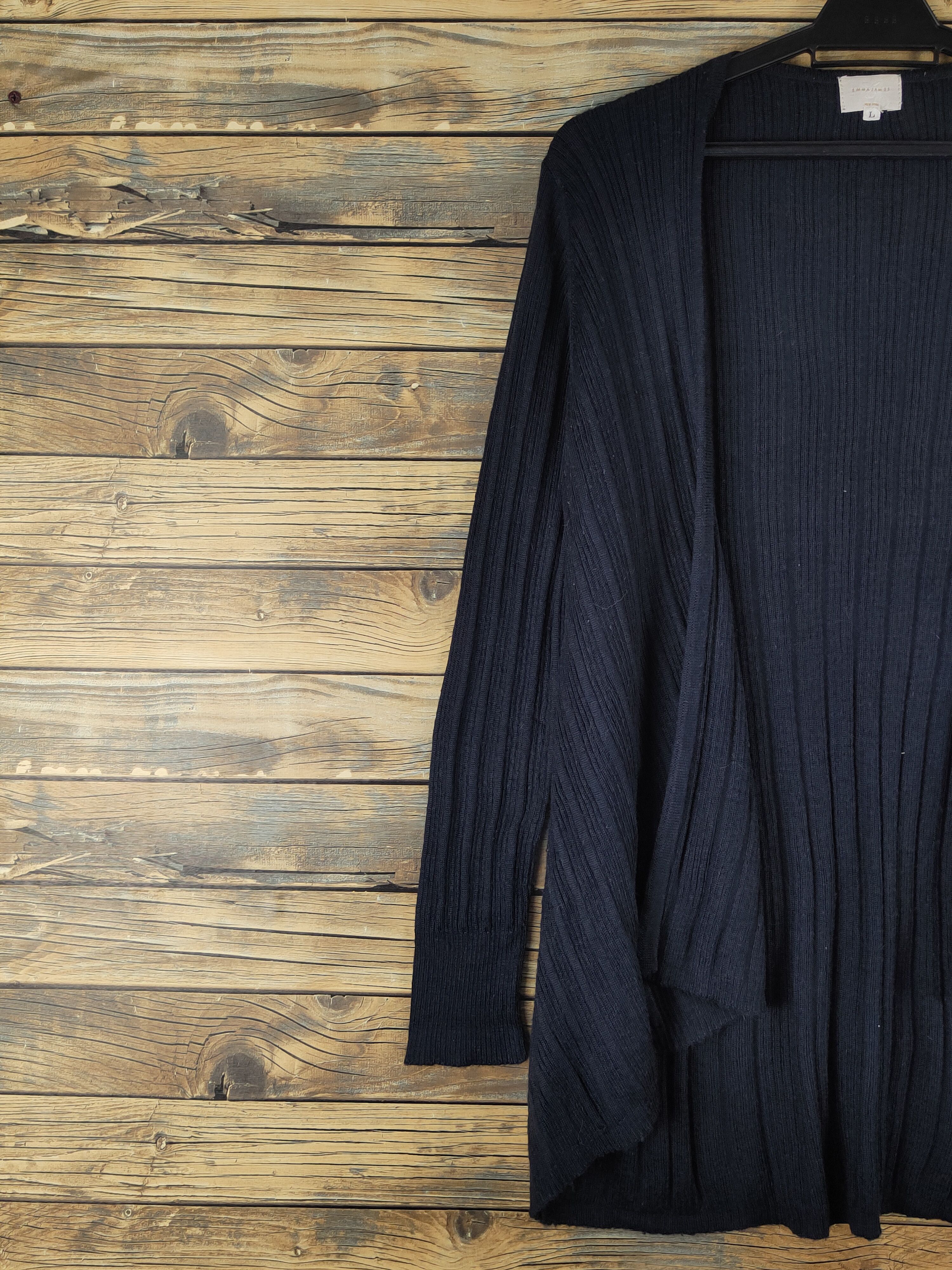 Vintage Emma James Black Knitwear Cardigan #W1365 Size US L / EU 52-54 / 3 - 3 Thumbnail