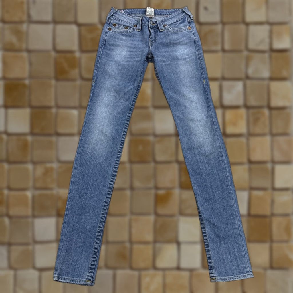 True Religion True Religion Jeans Skinny Womens Size 27 Blue Low Rise Denim 33in Inseam Size 27" / US 4 / IT 40 - 1 Thumbnail