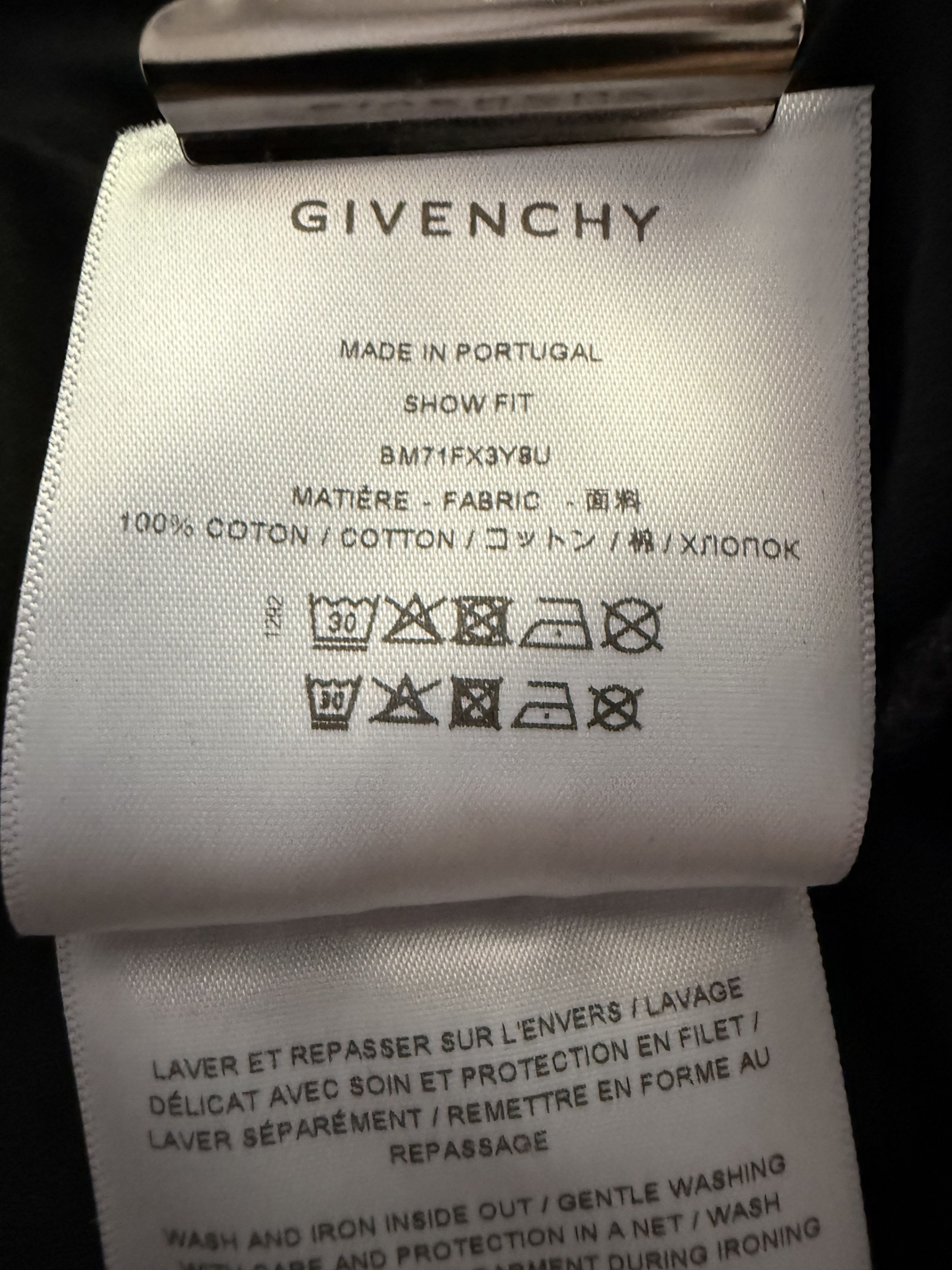 Givenchy Double Layer Embroidered Long Sleeve Tee Shirt Black Size US XL / EU 56 / 4 - 15 Thumbnail