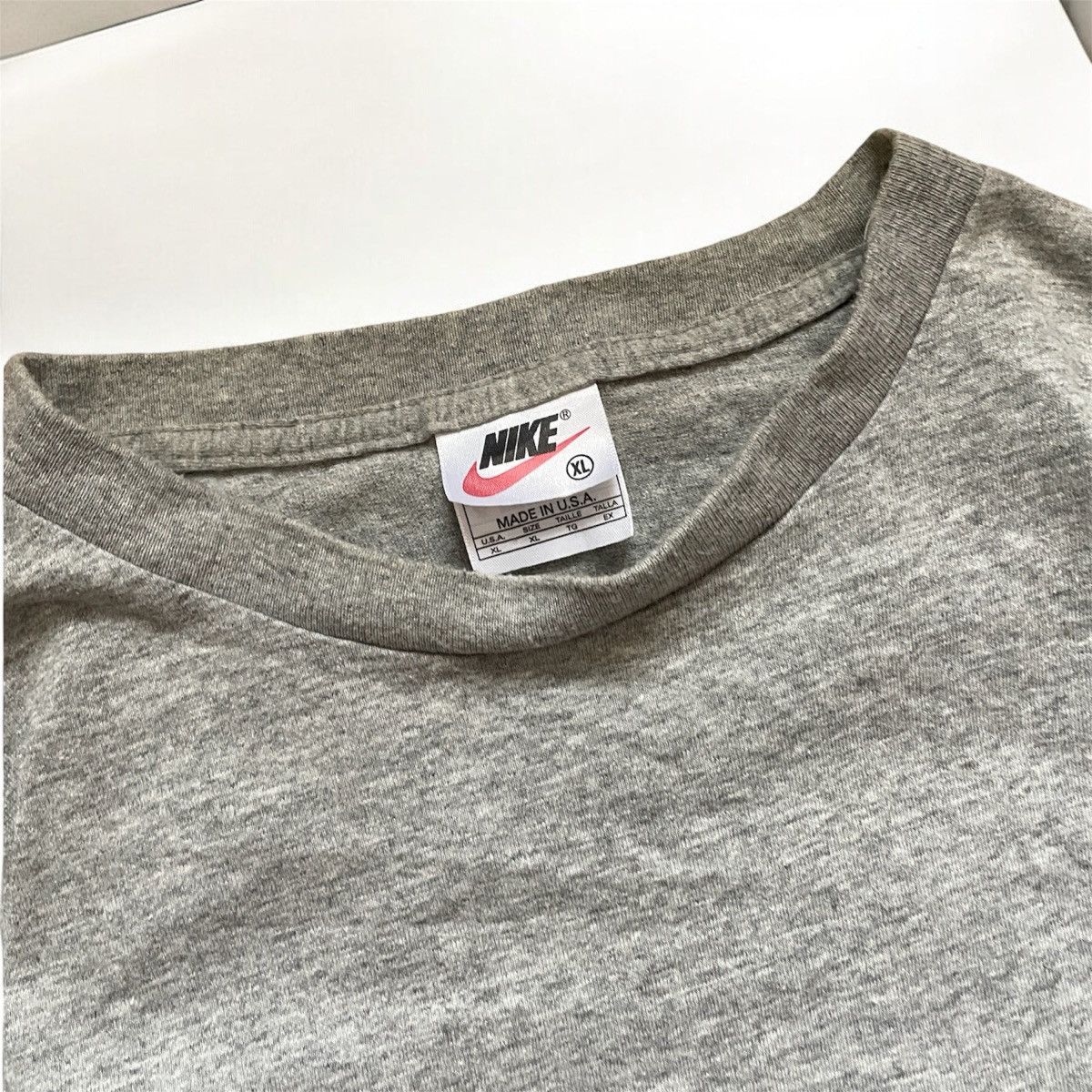 Nike Vintage Nike Shirt Y2K Gray T-Shirt Black Swoosh Just Do It Size US XL / EU 56 / 4 - 3 Thumbnail
