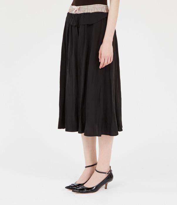 Maison Margiela o1bcso1str0526 Anonymity-of-the-lining Midi Skirt in Black Size 27" / US 4 / IT 40 - 5 Thumbnail