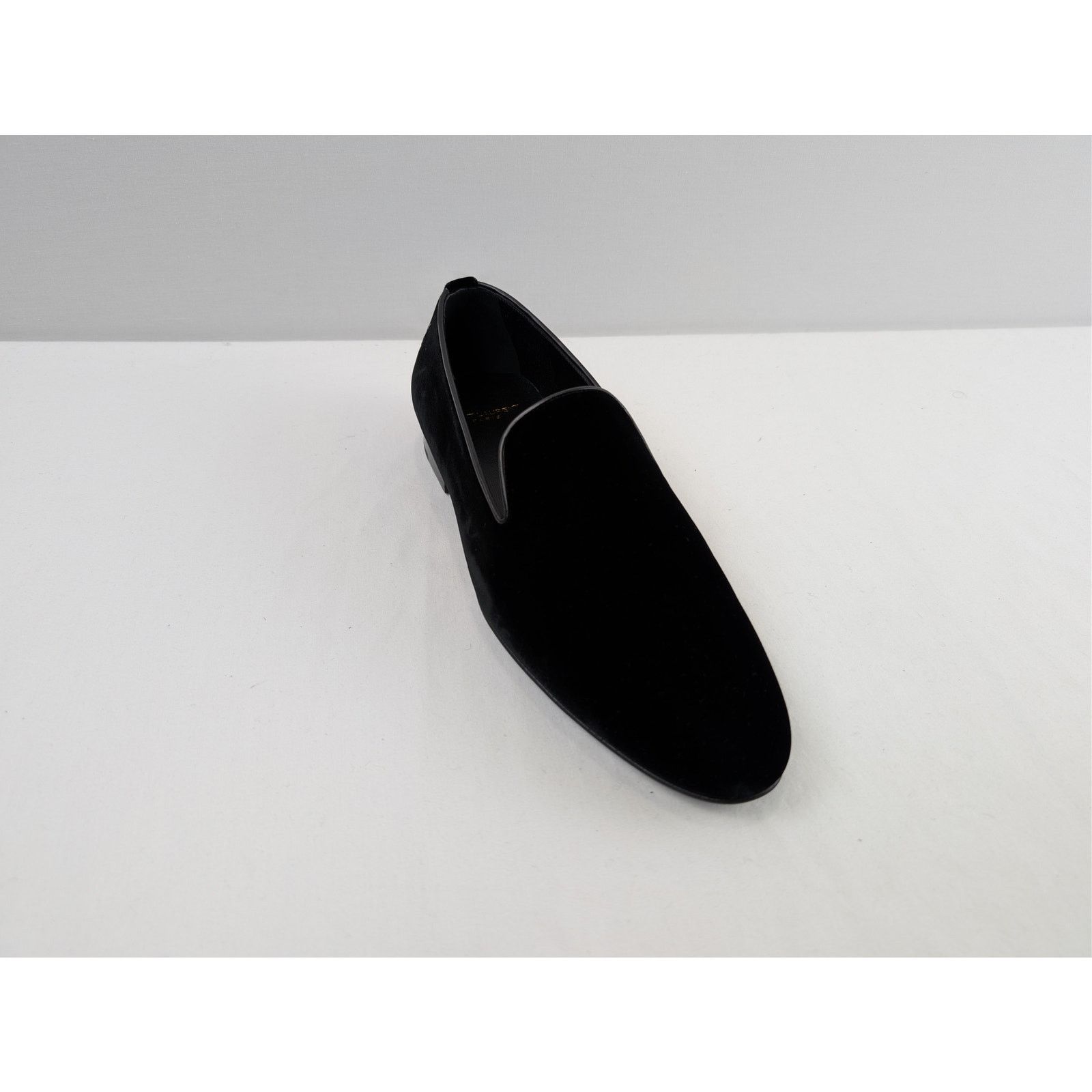 Saint Laurent Paris o1rshd1 velvet slip-on loafers shoe in Black Size US 8 / EU 41 - 3 Thumbnail
