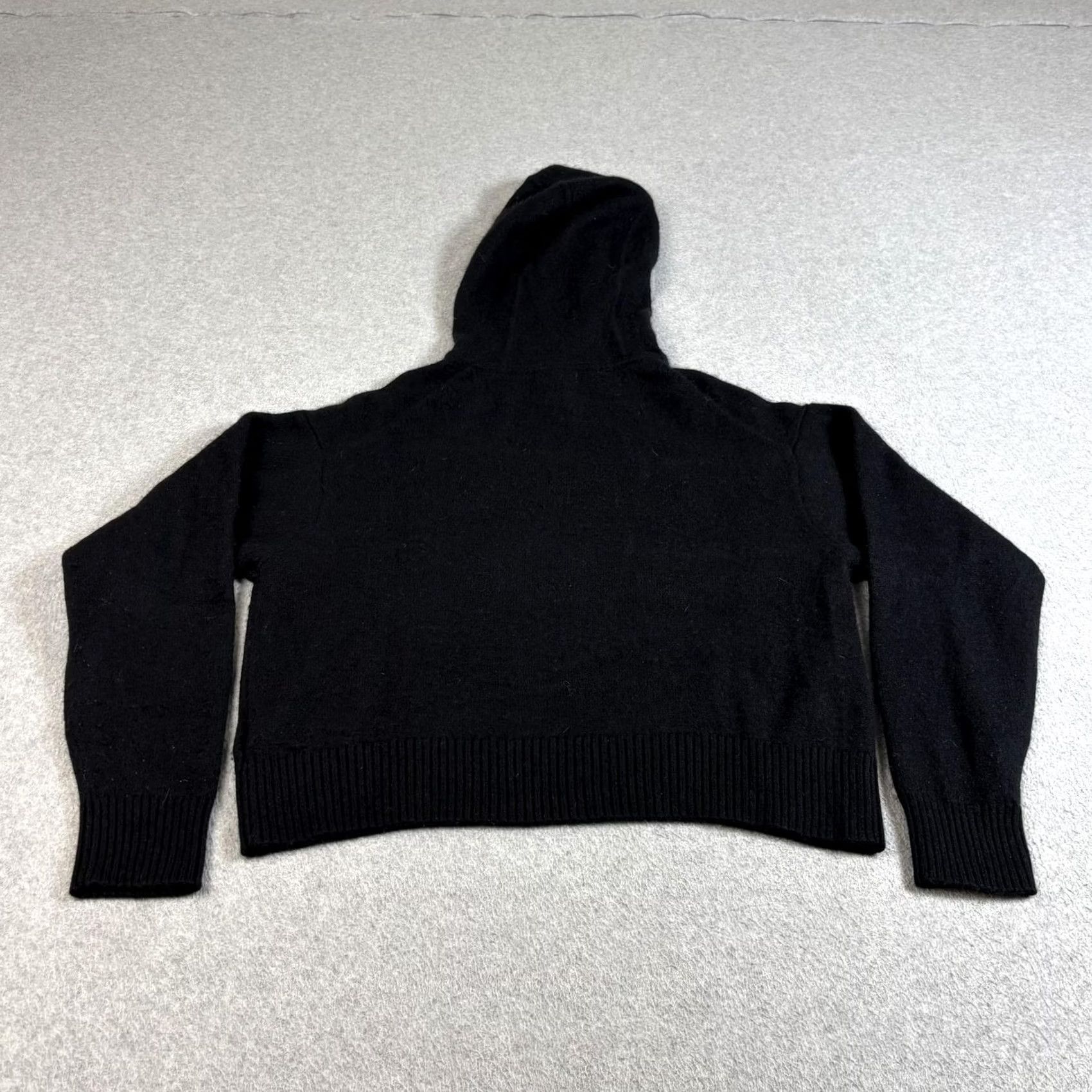 Athleta Athleta Hooded Crew Neck Sweater Women S Black Wool Cashmere Knit Pullover Casual Winter Size S / US 4 / IT 40 - 2 Thumbnail
