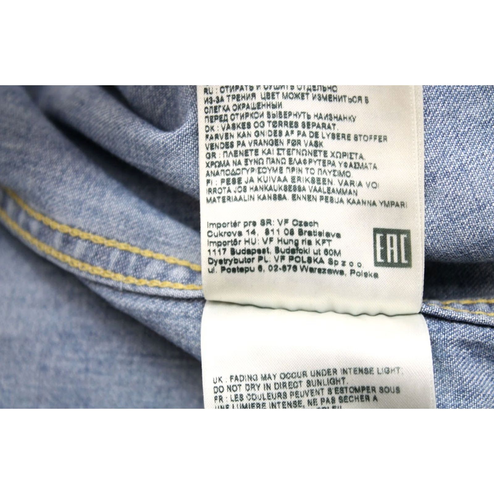 Lee Lee Western Shirt Men's MEDIUM Faded Blue Snap Buttons Shirt Size US M / EU 48-50 / 2 - 8 Thumbnail