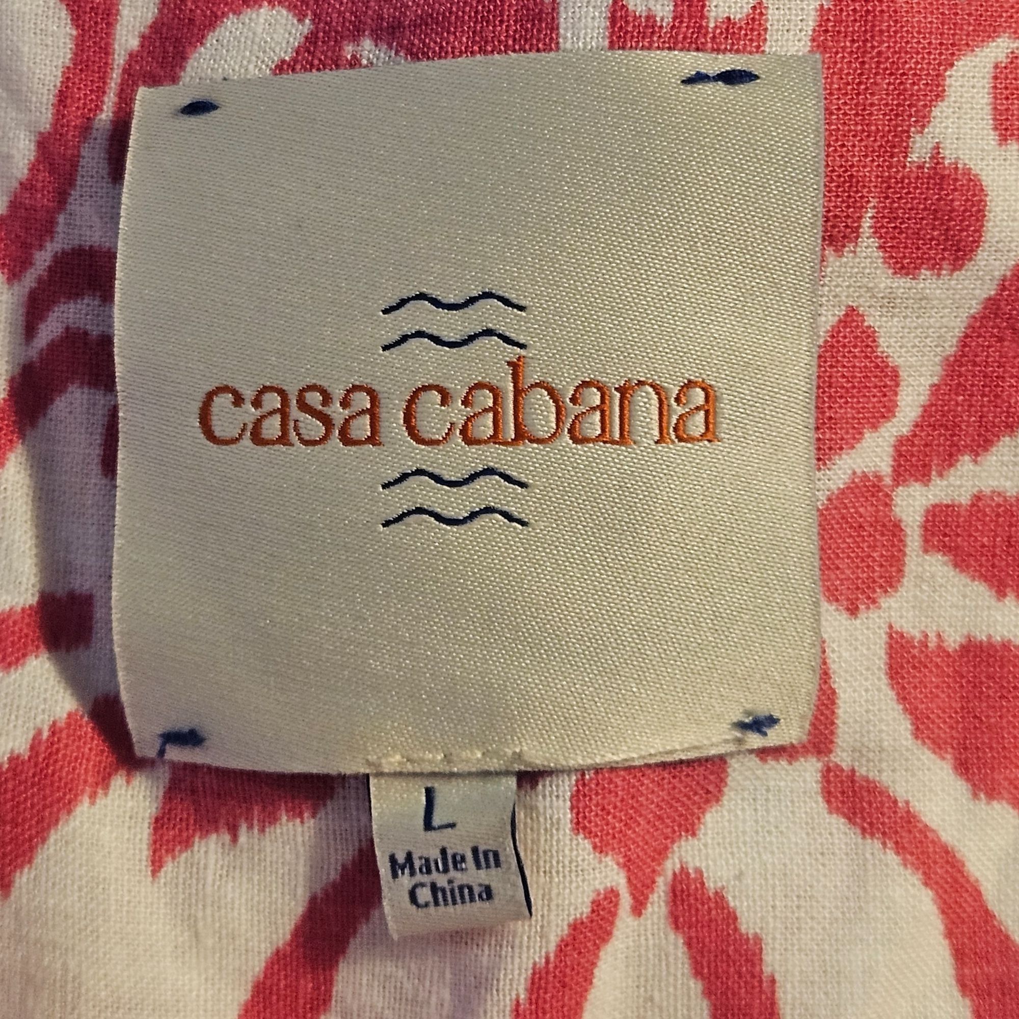 Other Casa Cabana Woman Pink Linen Blend Mini Dress L Resort Coast Size L / US 10 / IT 46 - 4 Thumbnail
