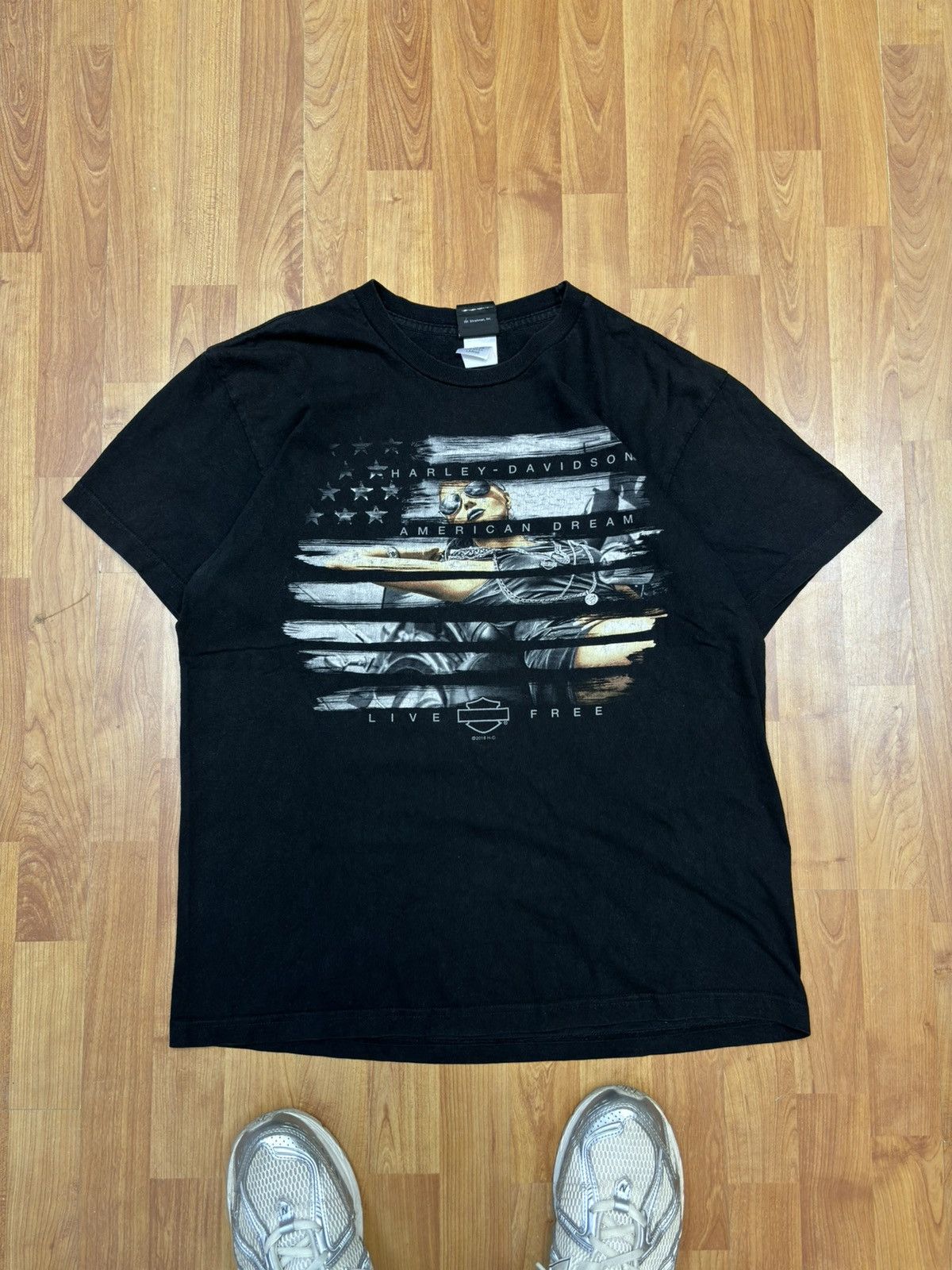 Harley Davidson × Vintage Harley Davidson heavy bikes metal 00s vintage t shirt tee Size US L / EU 52-54 / 3 - 3 Thumbnail