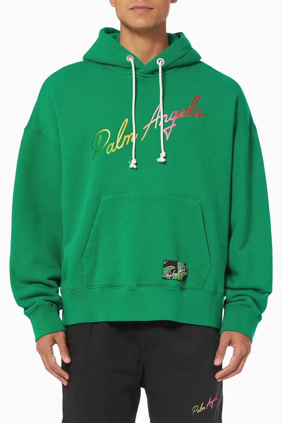 Palm Angels o1y0325 Logo Hoodie in Green Size US XL / EU 56 / 4 - 1 Thumbnail