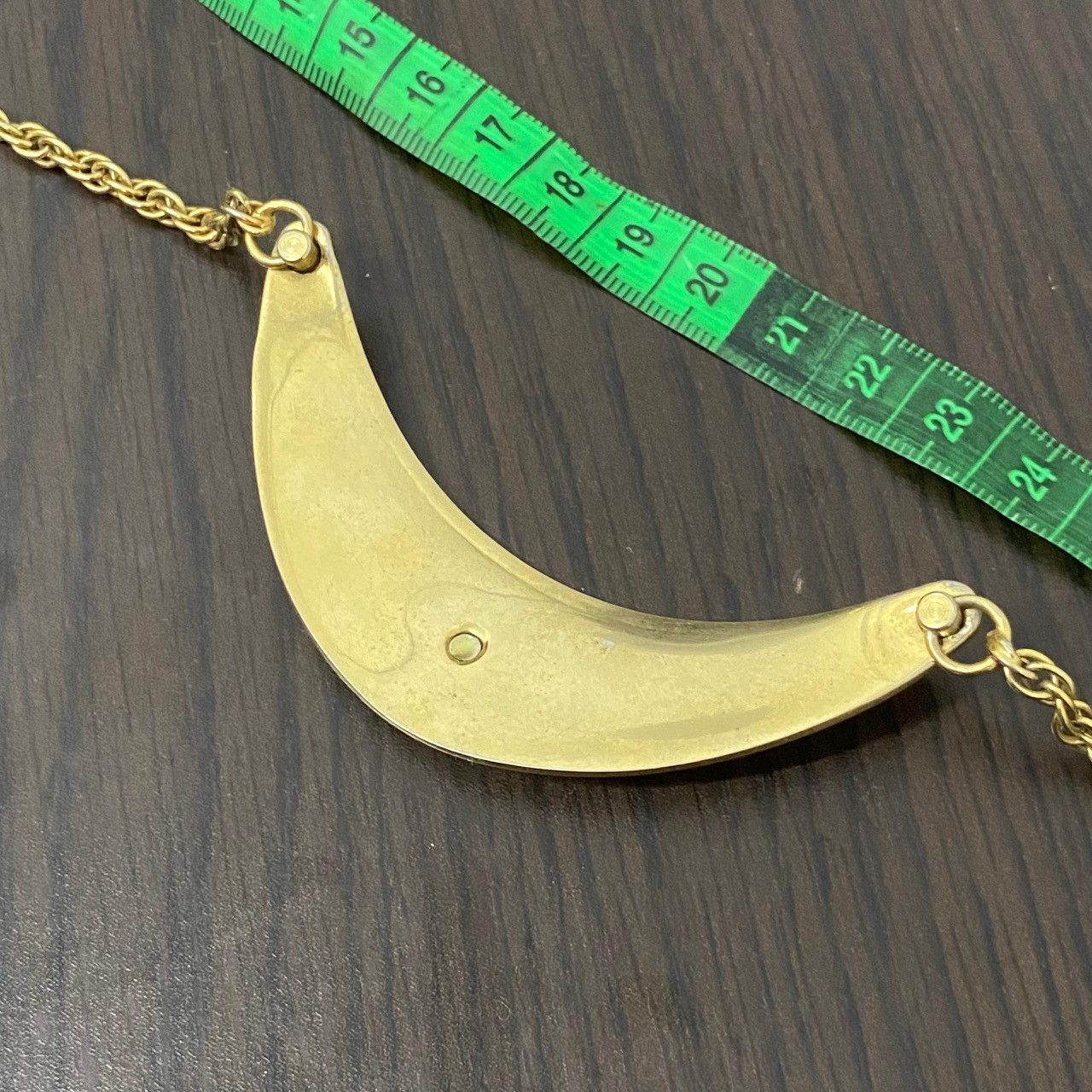 Celine Celine Vintage Gold Collar Necklace with Chain – Shield Logo Size ONE SIZE - 10 Thumbnail