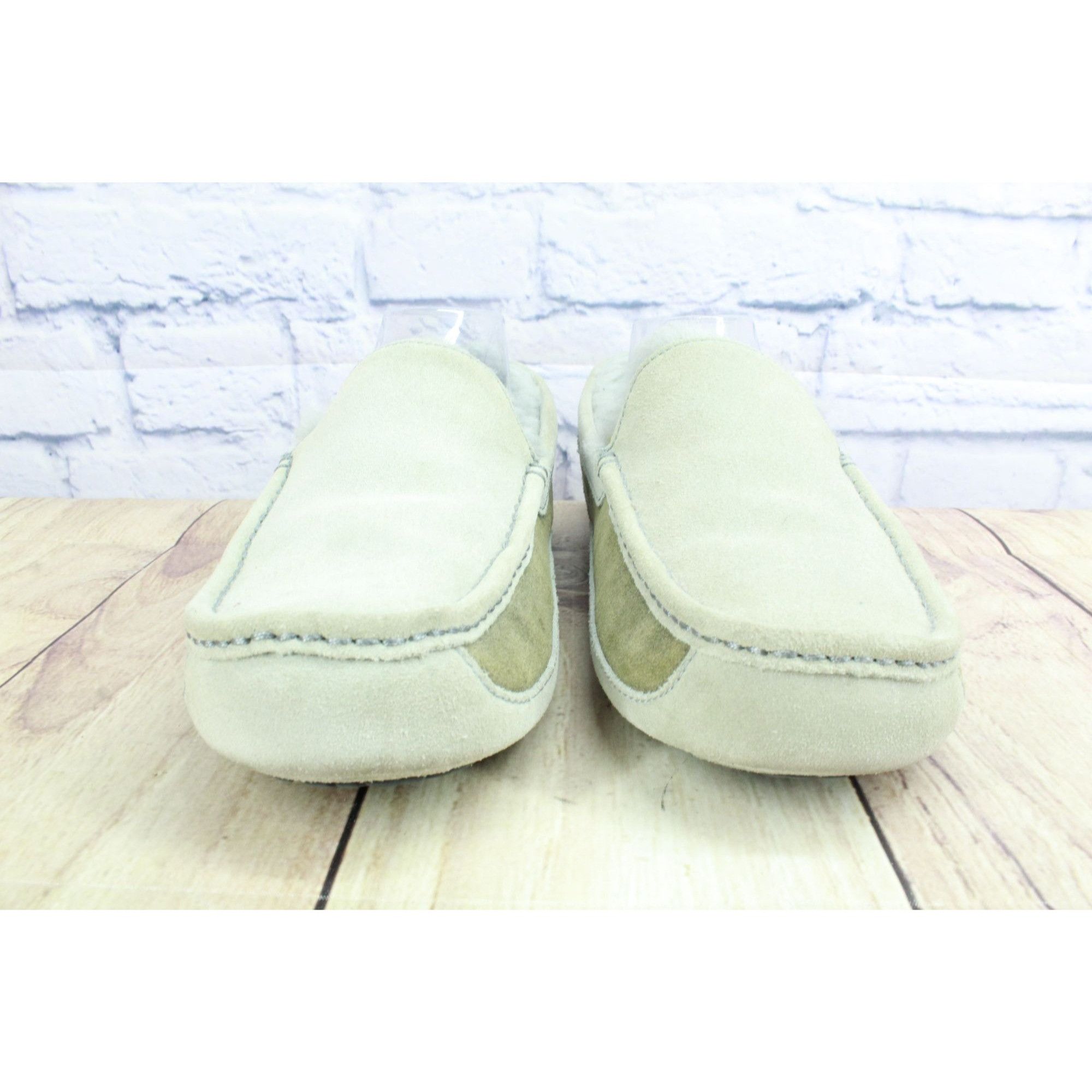Ugg UGG Ascot Gray Suede Wool Lined Moccasin Slippers Size US 9 / EU 42 - 4 Thumbnail