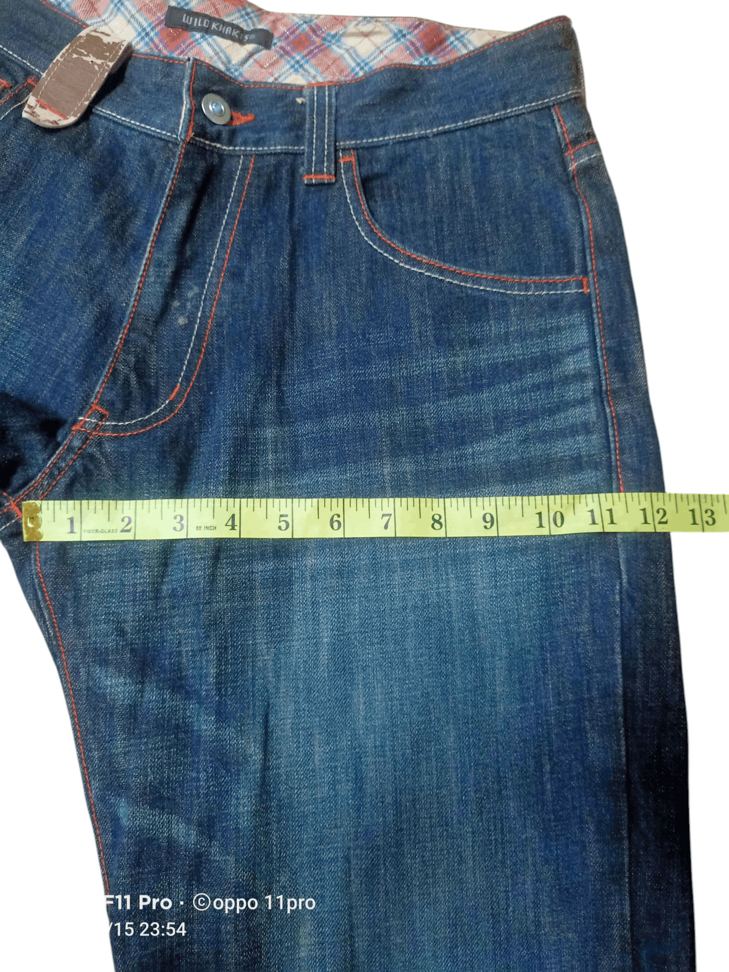 If Six Was Nine × Le Grande Bleu (L.G.B.) Wild Khakis Flare Denim Loose Rise Size US 31 - 5 Thumbnail