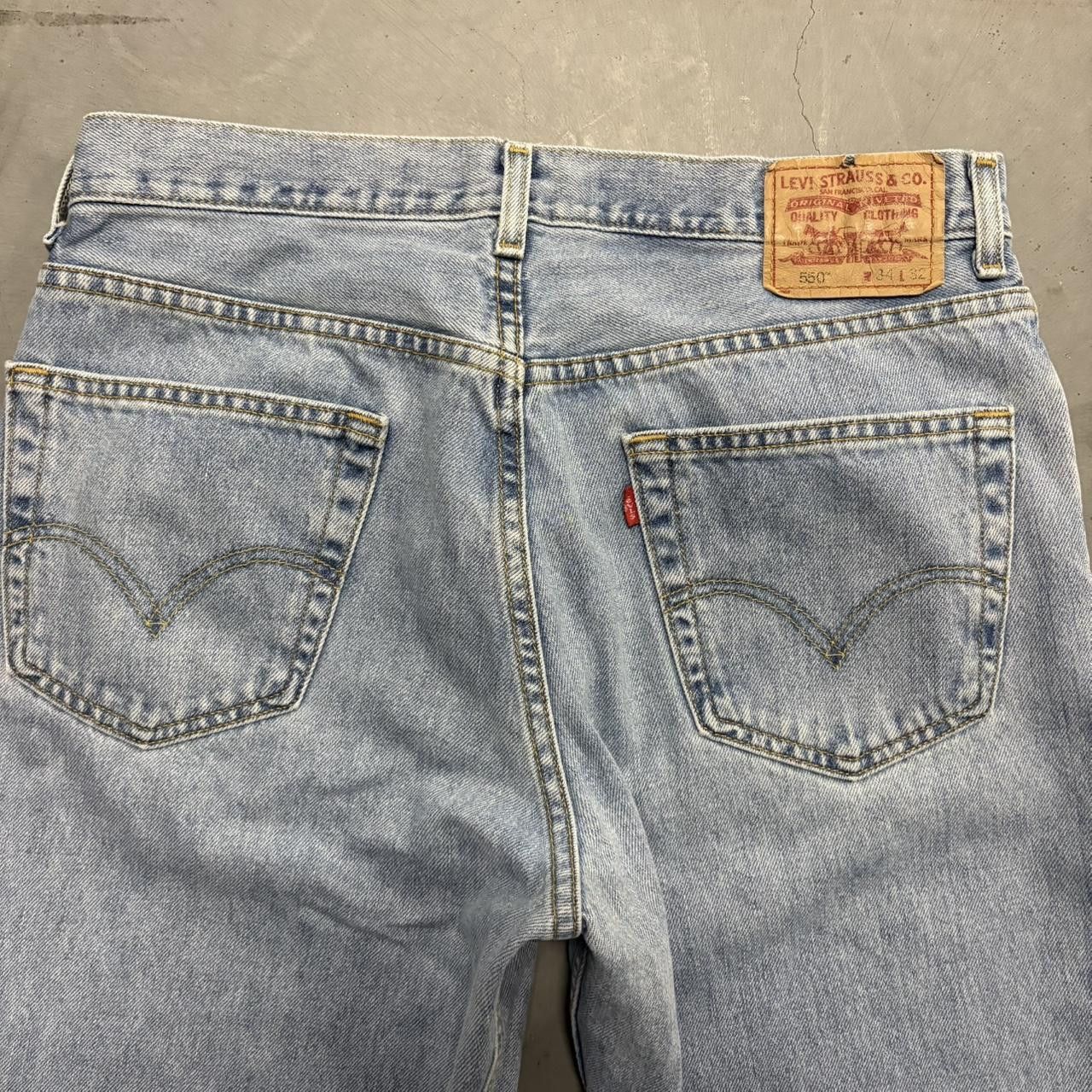 Levi's Crazy Vintage Y2K/2000s Baggy Levis 550 Skater Style Denim Jeans! Size US 34 / EU 50 - 7 Thumbnail