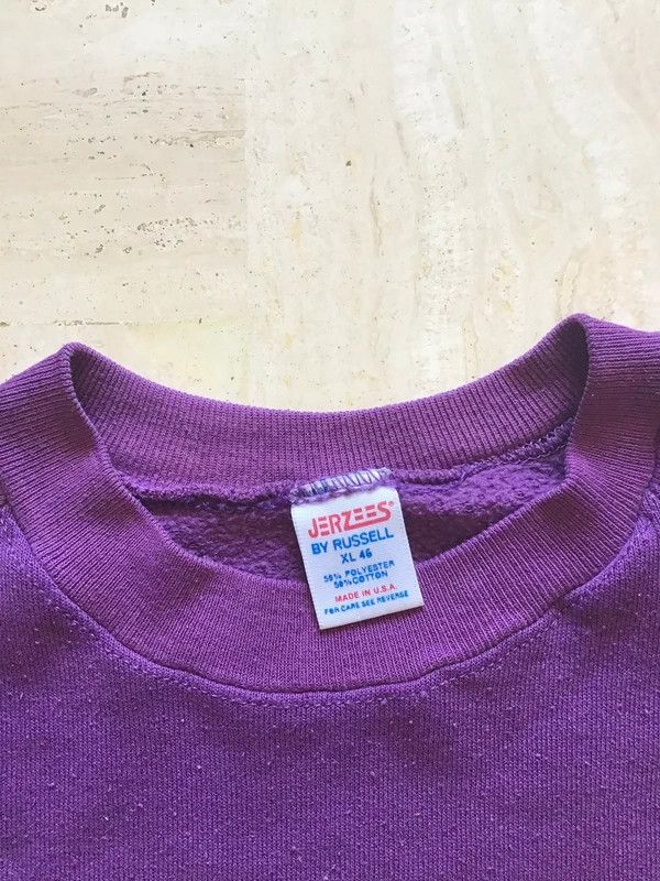 Jerzees Vintage 80s Jerzees by Russell raglan crewneck sweatshirt Size US L / EU 52-54 / 3 - 4 Thumbnail
