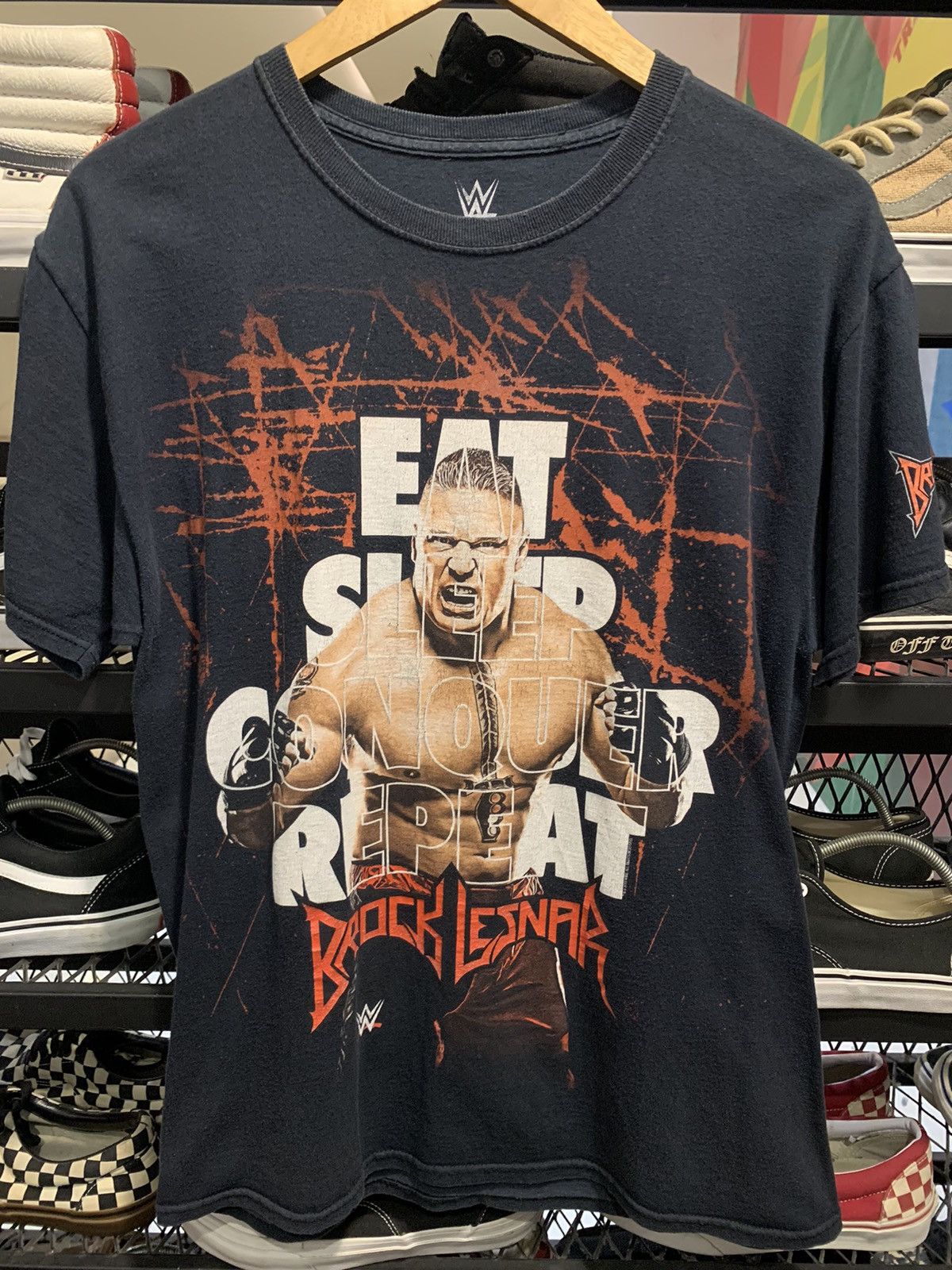 Vintage × WWE 🥊WWE Brock Lesnar “Eat Sleep Conquer Repeat” T-Shirt Size US M / EU 48-50 / 2 - 1 Thumbnail