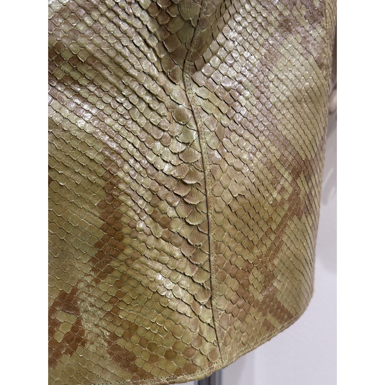 Versace 1990s Gianni Versace real Python mini skirt Size 30" / US 8 / IT 44 - 3 Thumbnail