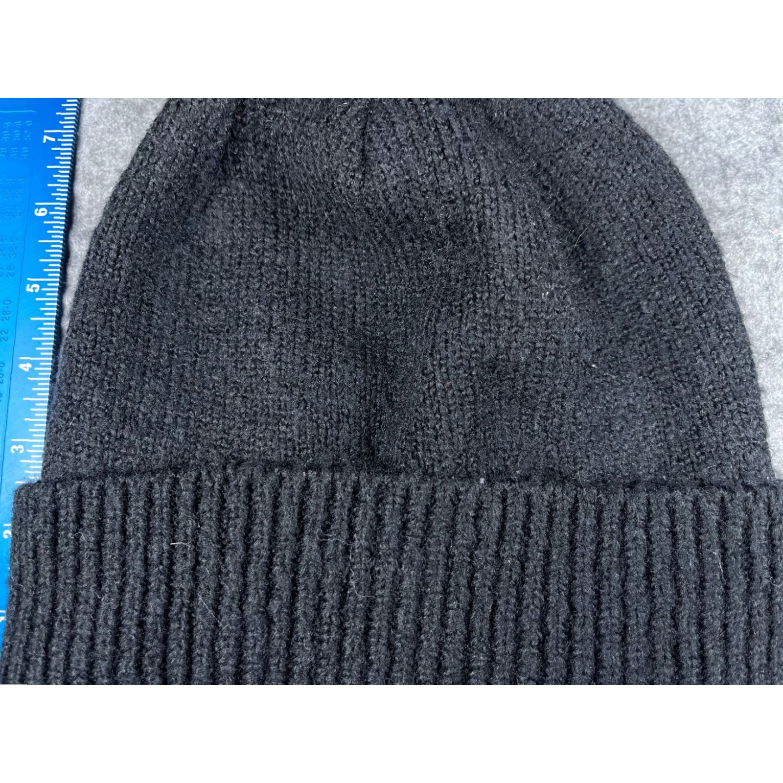 Vintage Target Beanie Toque Adult One Size Black Knit Faux Fur Pom Outdoor Ski Womens Size ONE SIZE - 2 Thumbnail