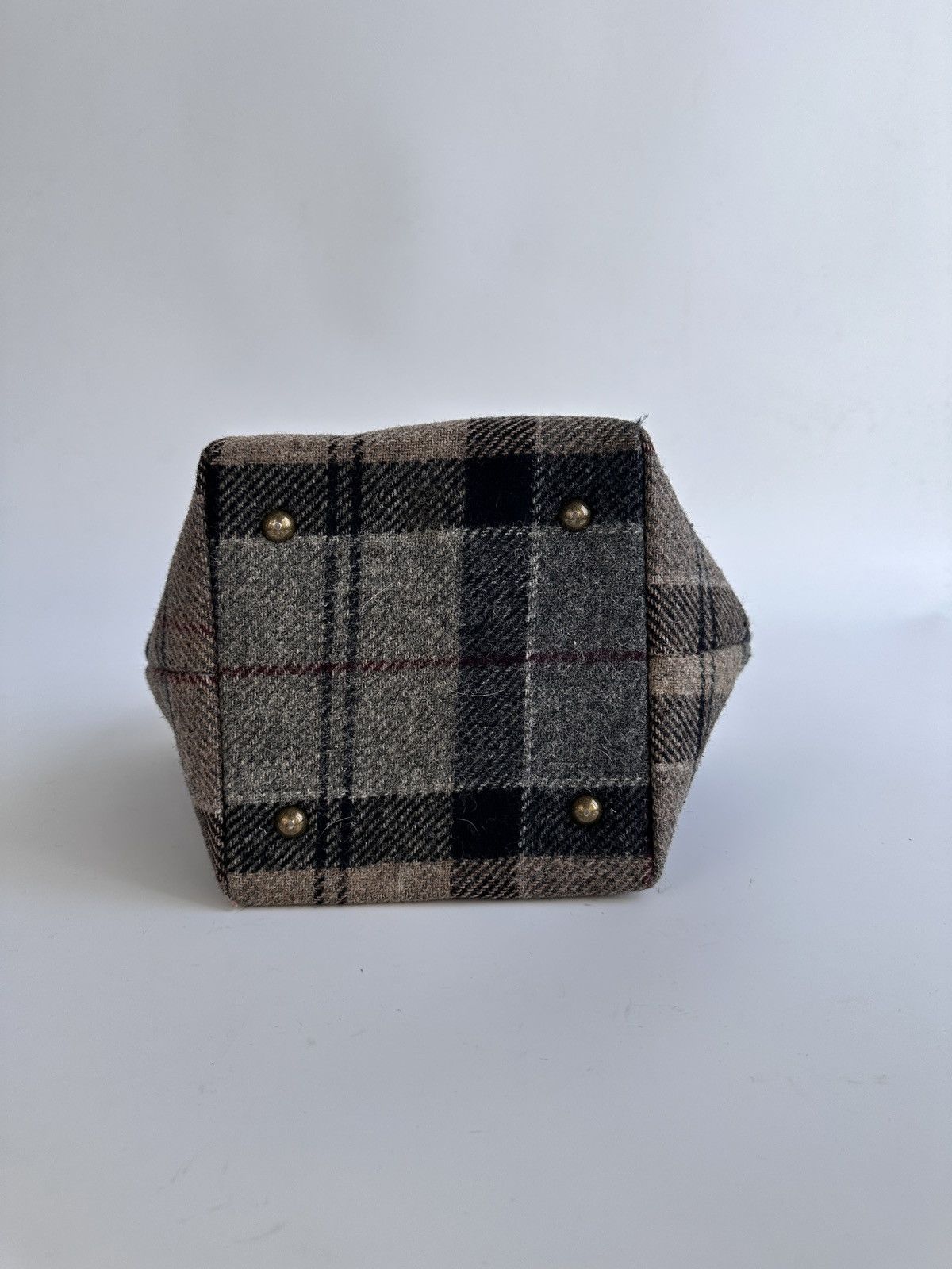 Barbour Barbour Winter Tartan Wool Tote Bag Plaid Check Handbag Size ONE SIZE - 4 Thumbnail