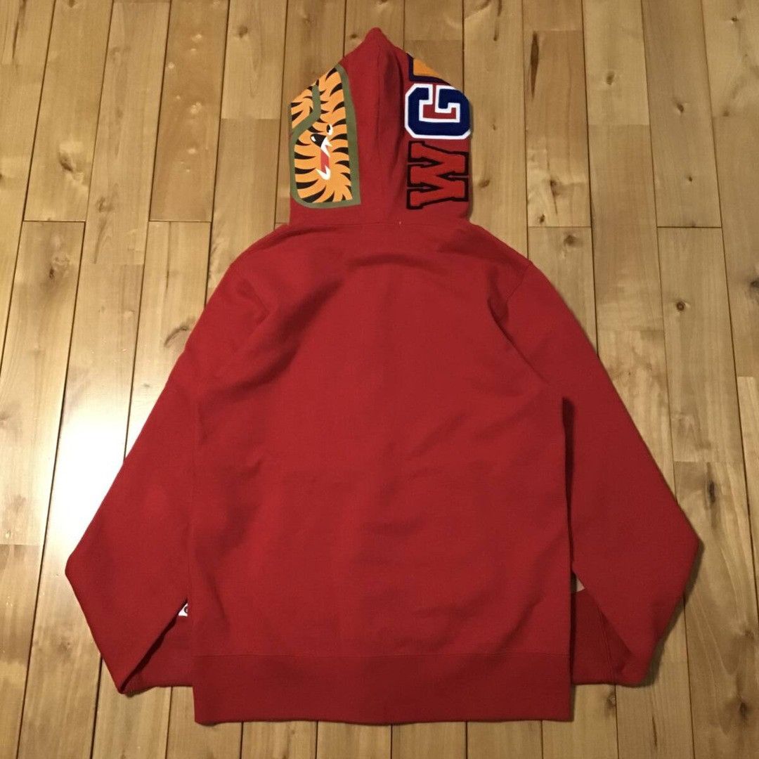 Bape BAPE WGM Shark full zip hoodie Red a bathing ape Size US L / EU 52-54 / 3 - 3 Thumbnail