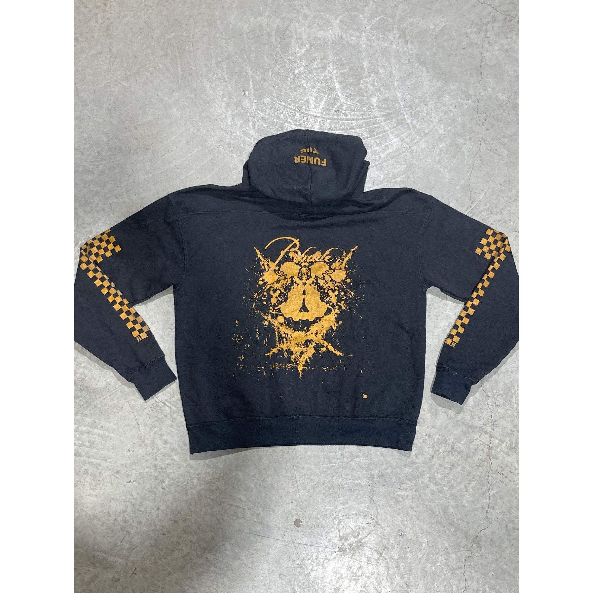 Rhude NEW RHUDE RHACER 3 BLACK/ORANGE HOODIE SZ LARGE Size US L / EU 52-54 / 3 - 1 Thumbnail