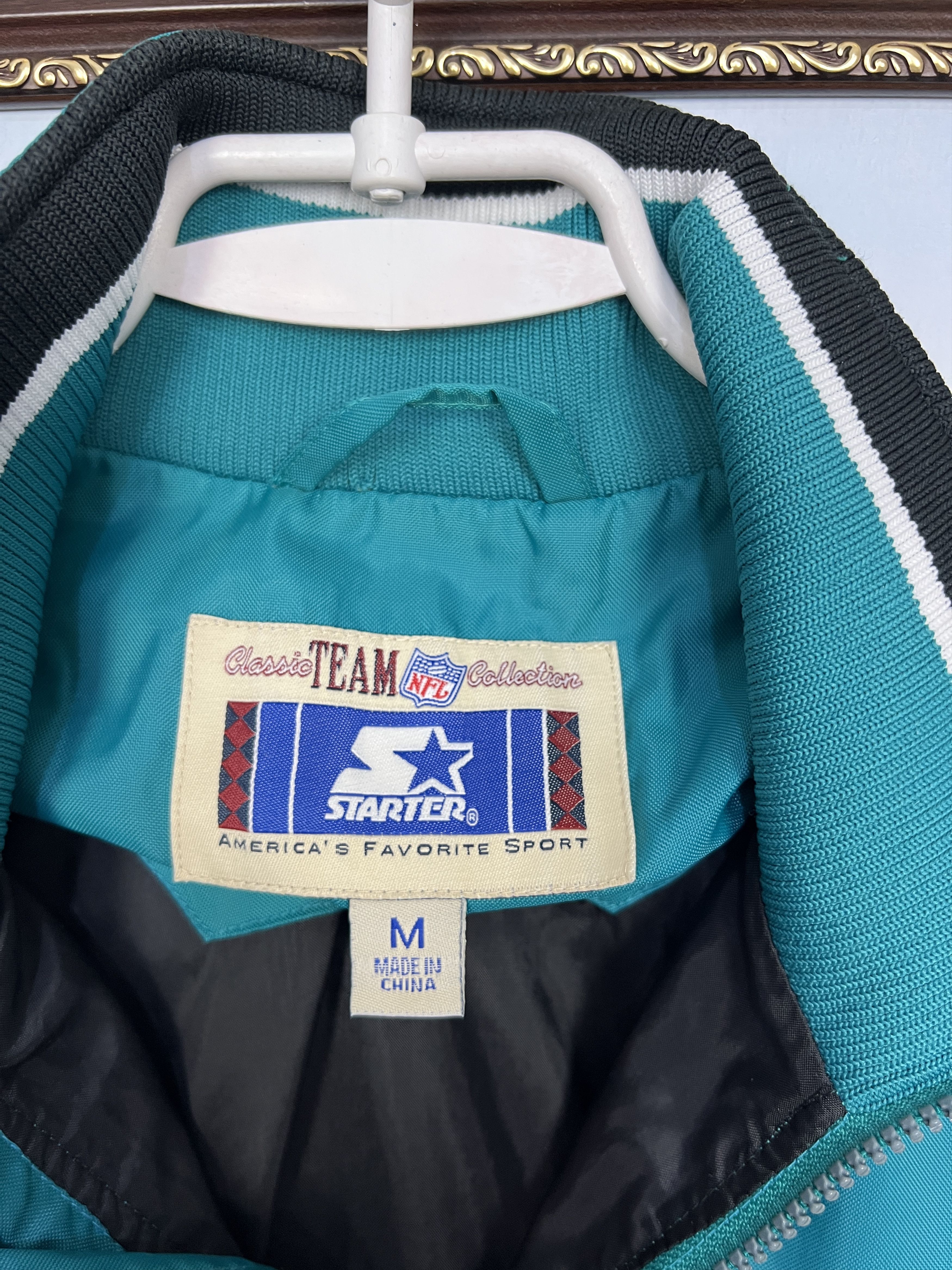 Starter Vintage Starter NFL Miami Dolphins Blue Jacket Mens Bomber Size US M / EU 48-50 / 2 - 8 Thumbnail