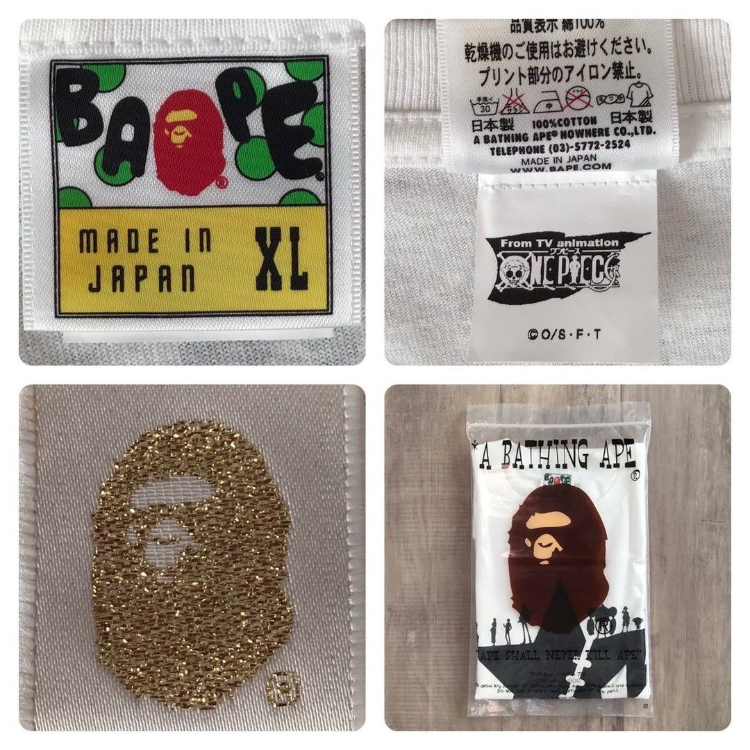 Bape BAPE × One piece BAPE STA silhouette T-shirt a bathing ape Size US XL / EU 56 / 4 - 8 Thumbnail