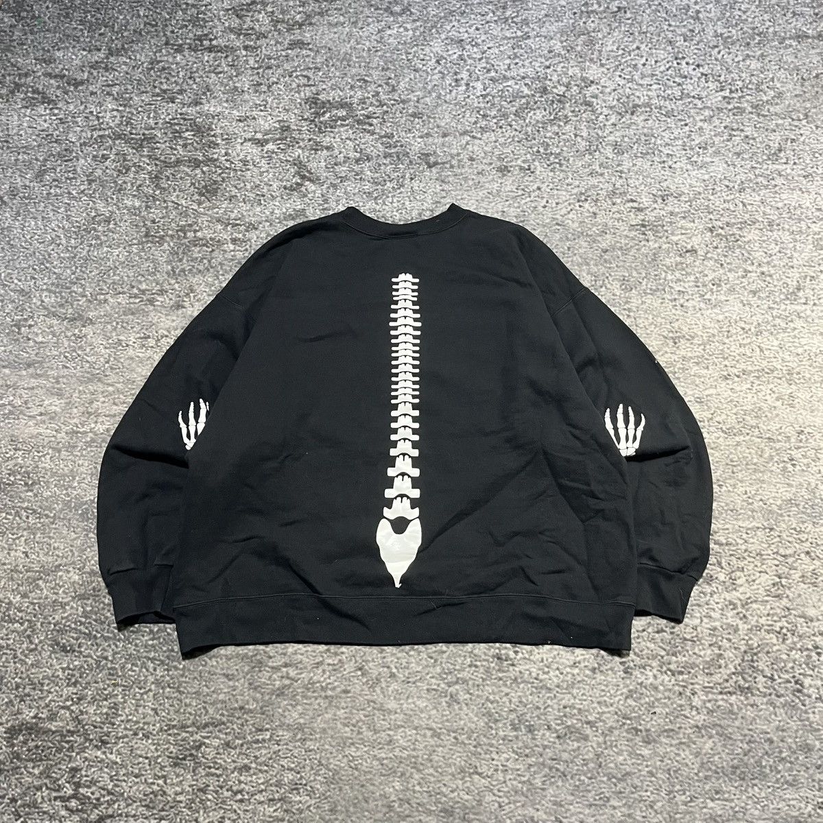 Vintage Vintage 90s Skeleton Grunge Skater Halloween Horror Crewneck Size US XL / EU 56 / 4 - 2 Thumbnail