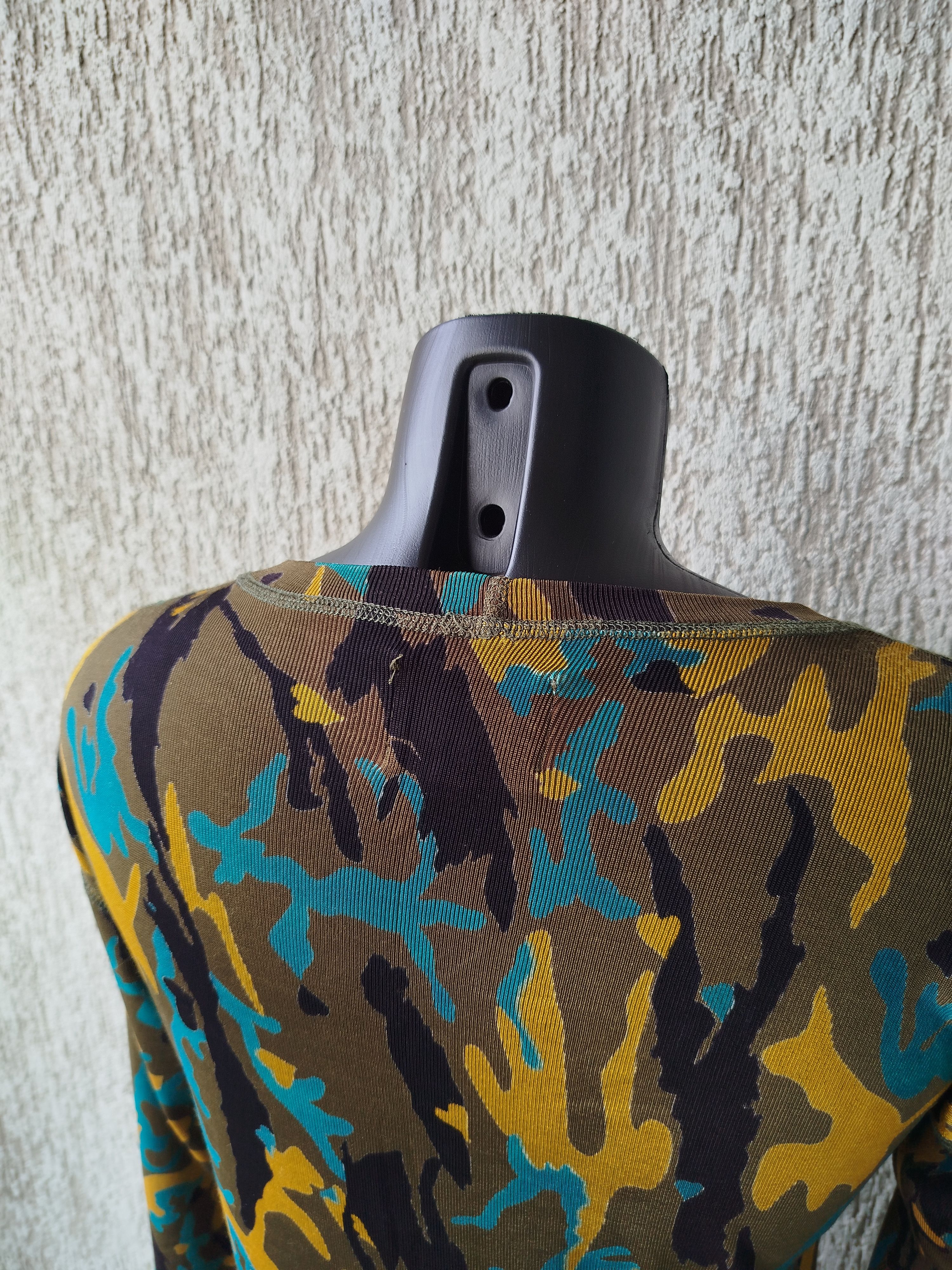 Jean Paul Gaultier Gaultier Junior Dress Camouflage Ribbed Vintage 90s Size M / US 6-8 / IT 42-44 - 8 Thumbnail