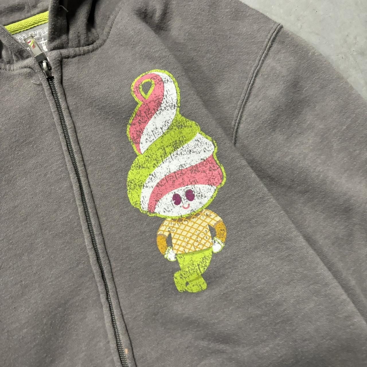 Japanese Brand × Vintage Crazy Vintage Y2K/2000e Cute Menchie’s Ice Cream Cyber Zip Up Hoodie! Size US L / EU 52-54 / 3 - 3 Thumbnail