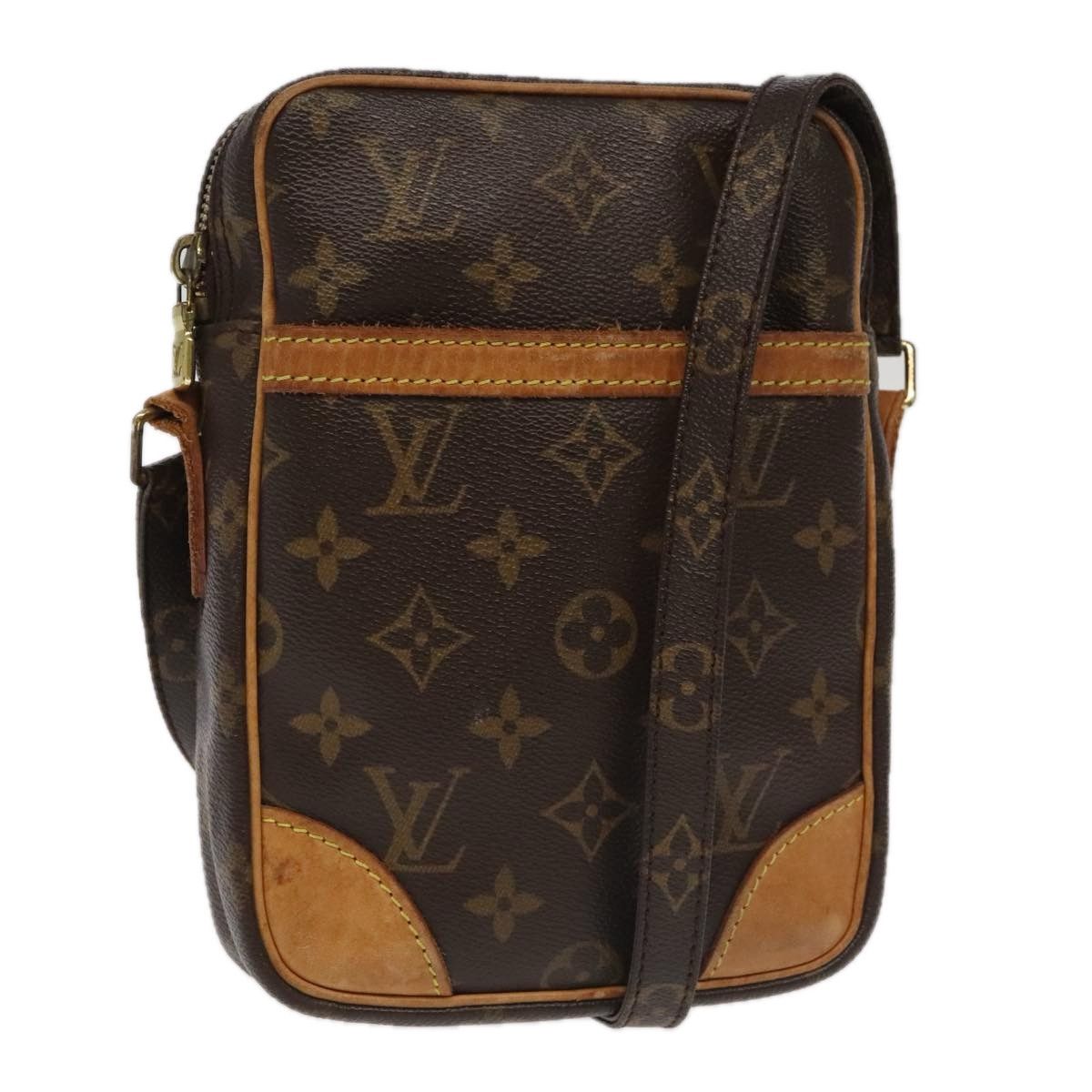 Danube Brown Canvas Shoulder Bag (Pre-Owned)